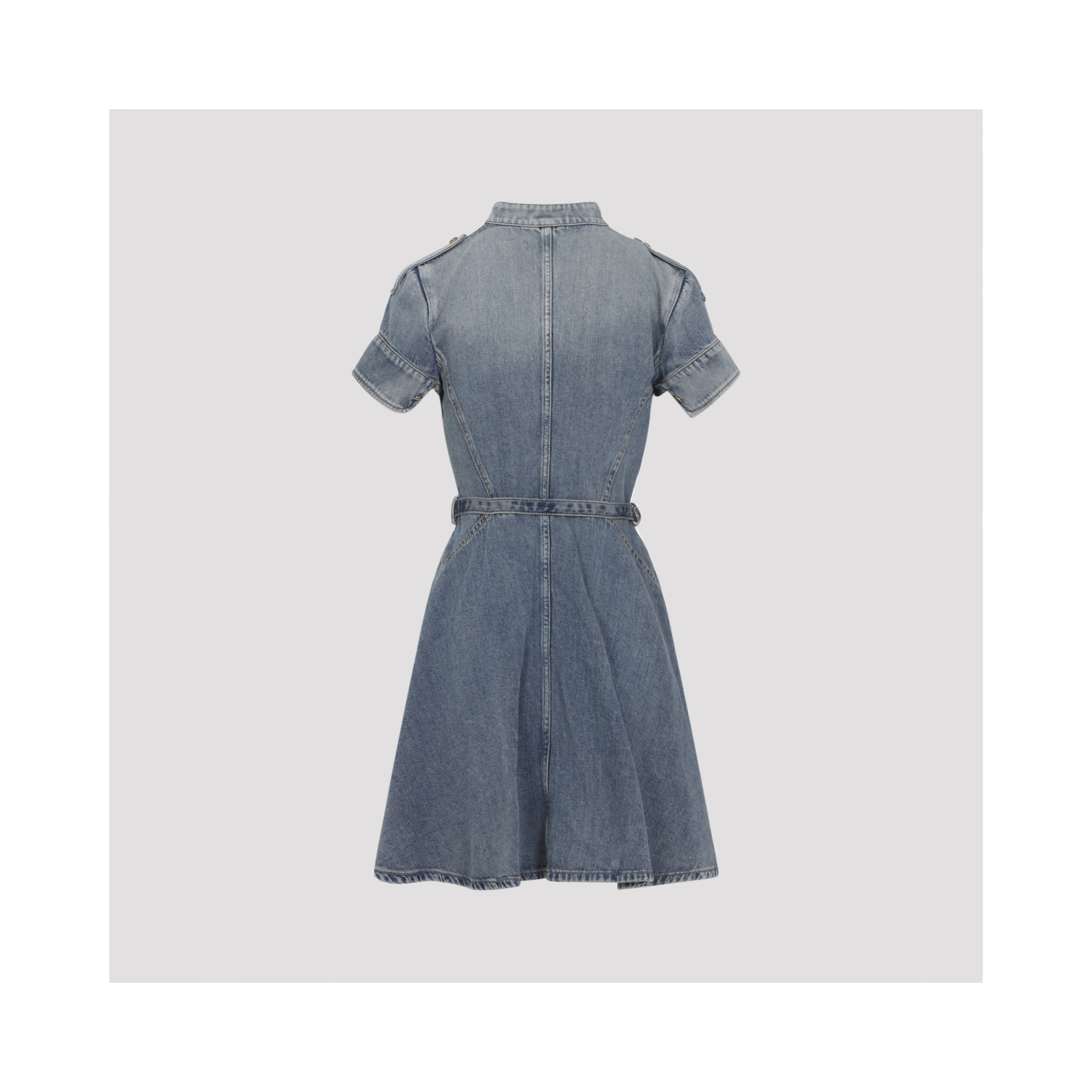 Alexander McQueen Denim Mini Dress