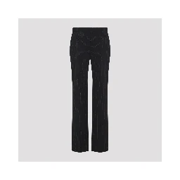 Alexander McQueen Pinstripe Lurex Pants