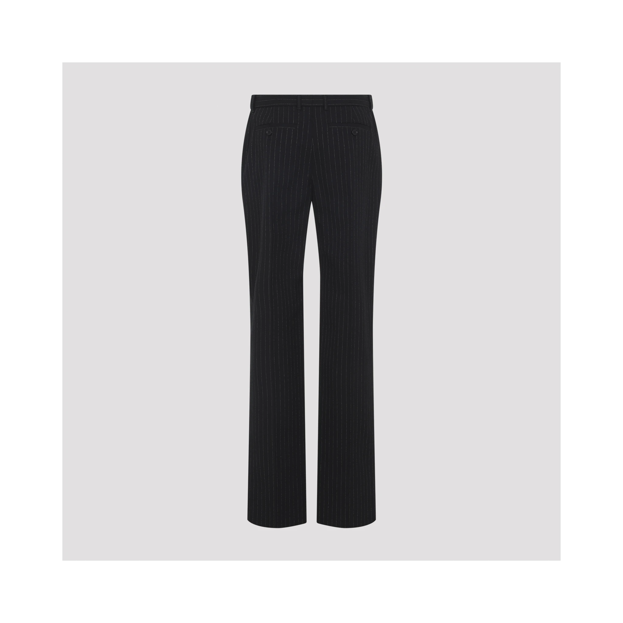 Alexander McQueen Pinstripe Lurex Pants