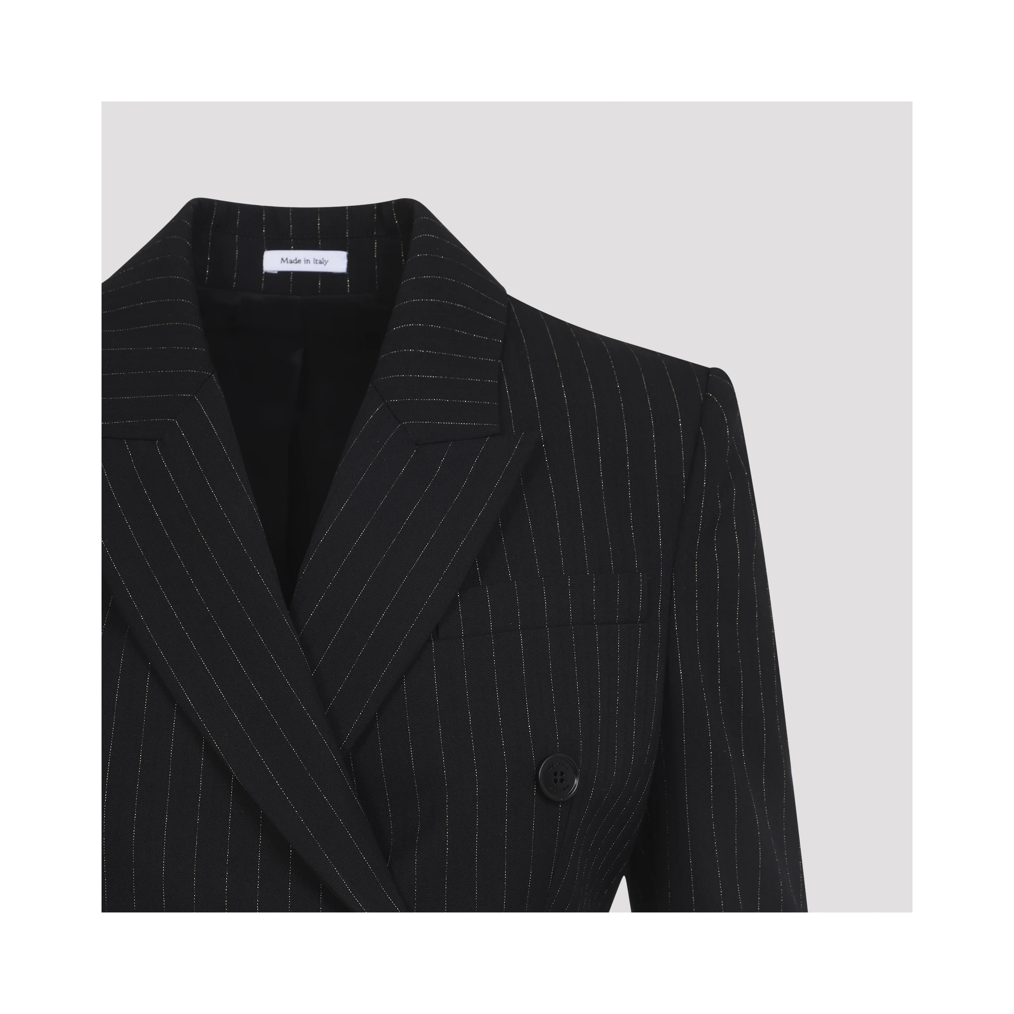 Alexander McQueen Pinstripe Lurex Jacket