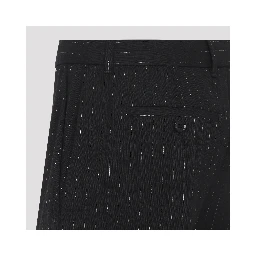 Alexander McQueen Pinstripe Lurex Pants