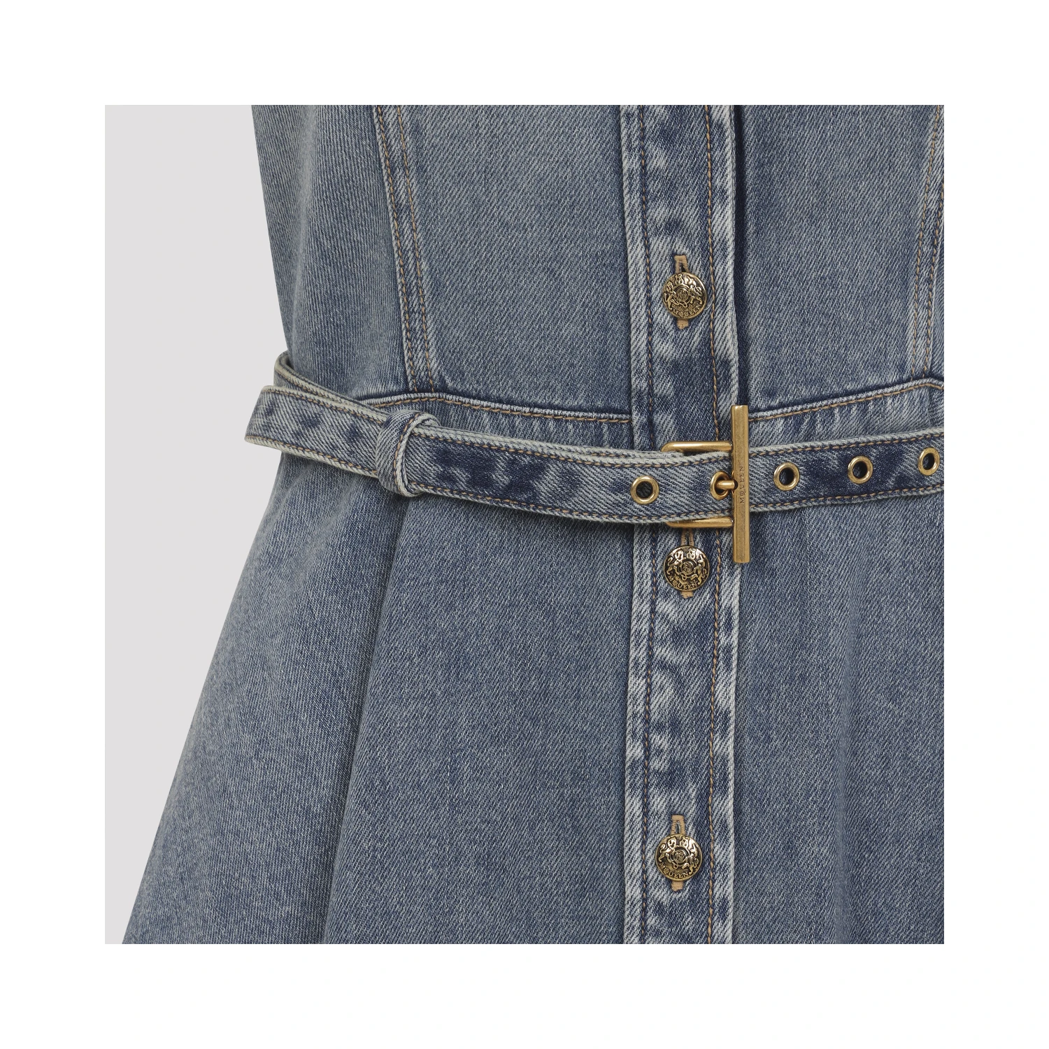 Alexander McQueen Denim Mini Dress