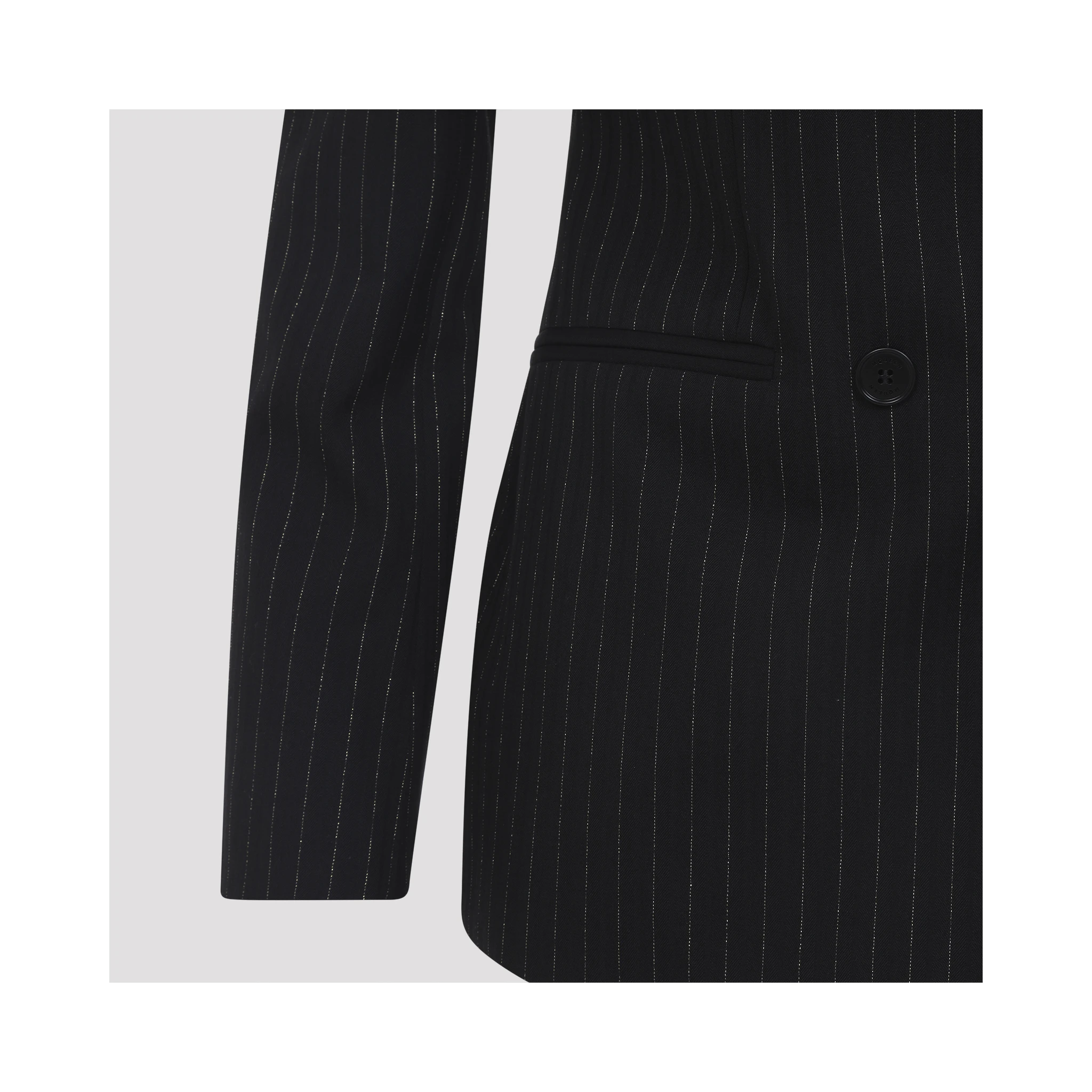 Alexander McQueen Pinstripe Lurex Jacket