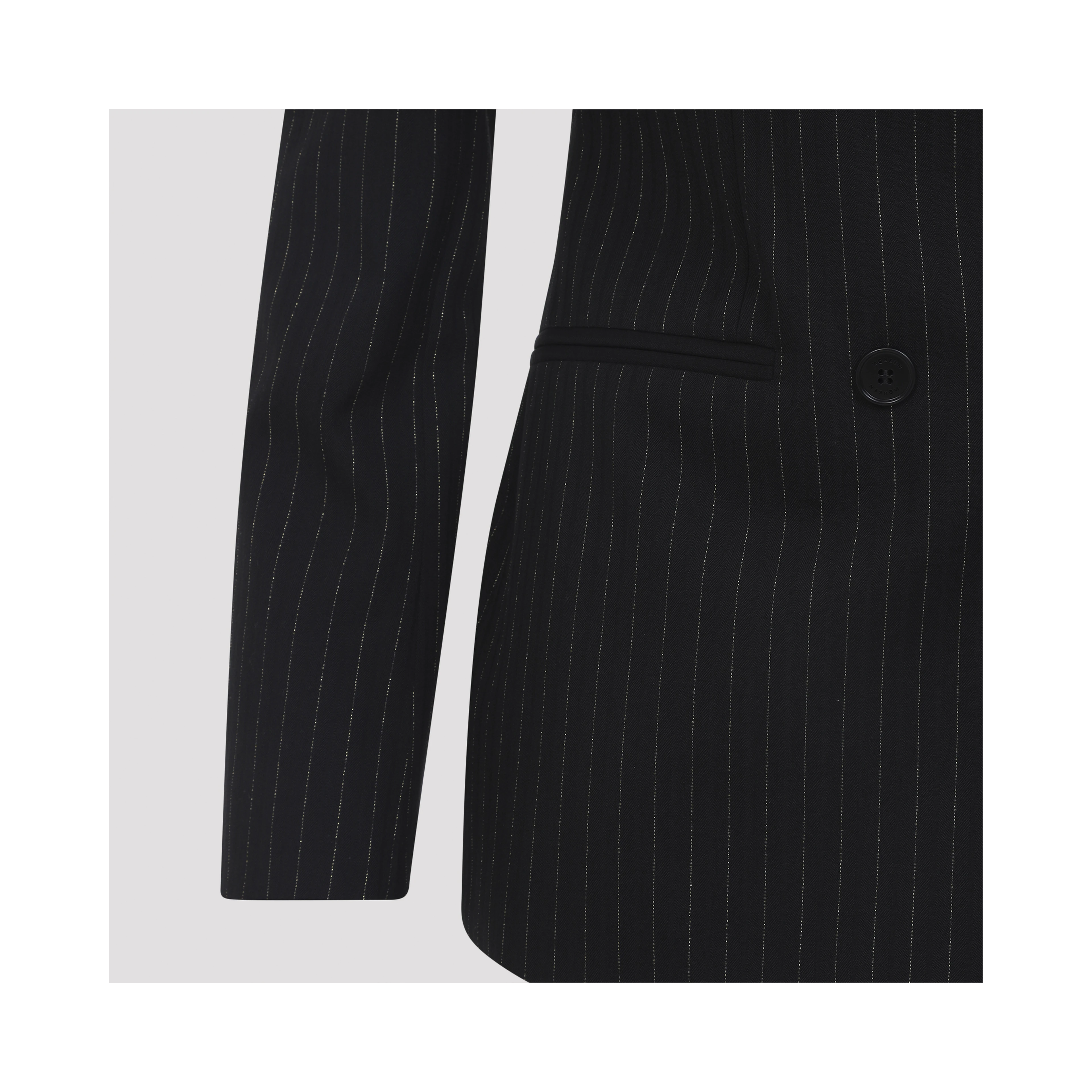 Alexander McQueen Pinstripe Lurex Jacket