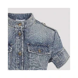 Alexander McQueen Denim Mini Dress