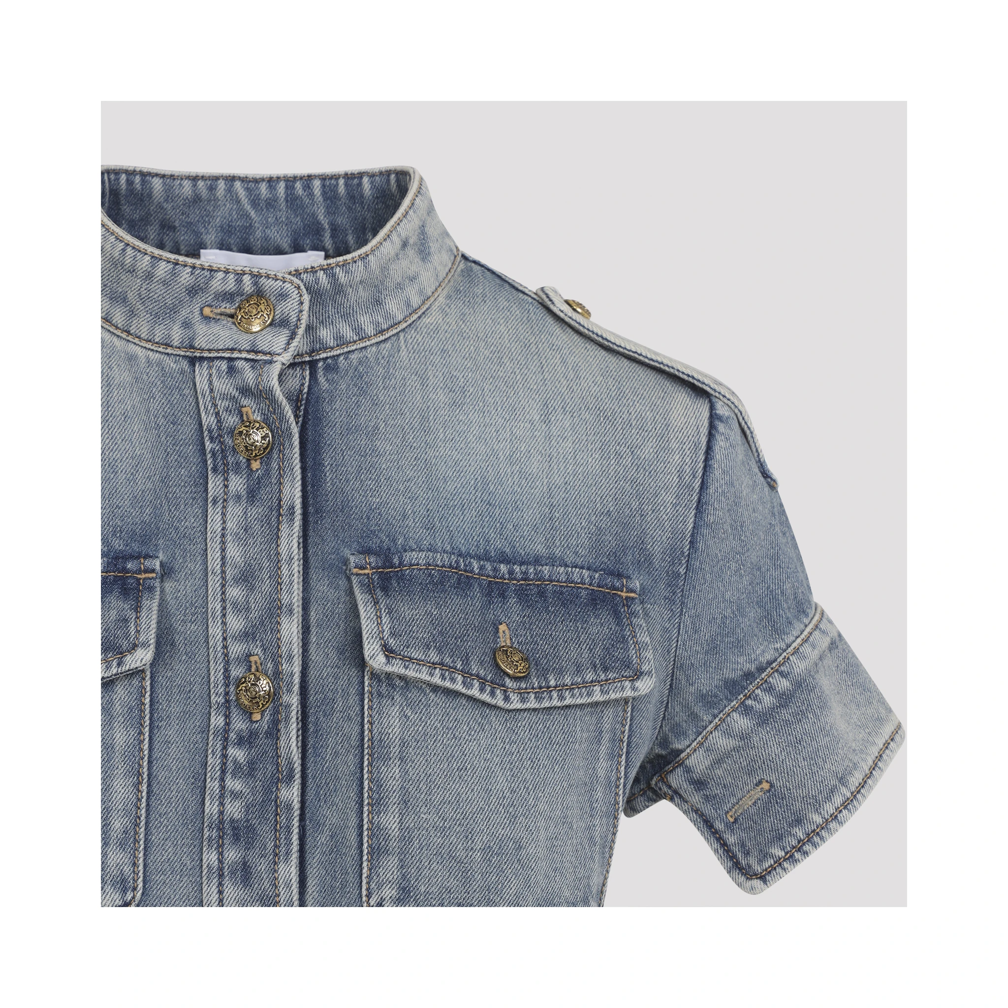Alexander McQueen Denim Mini Dress