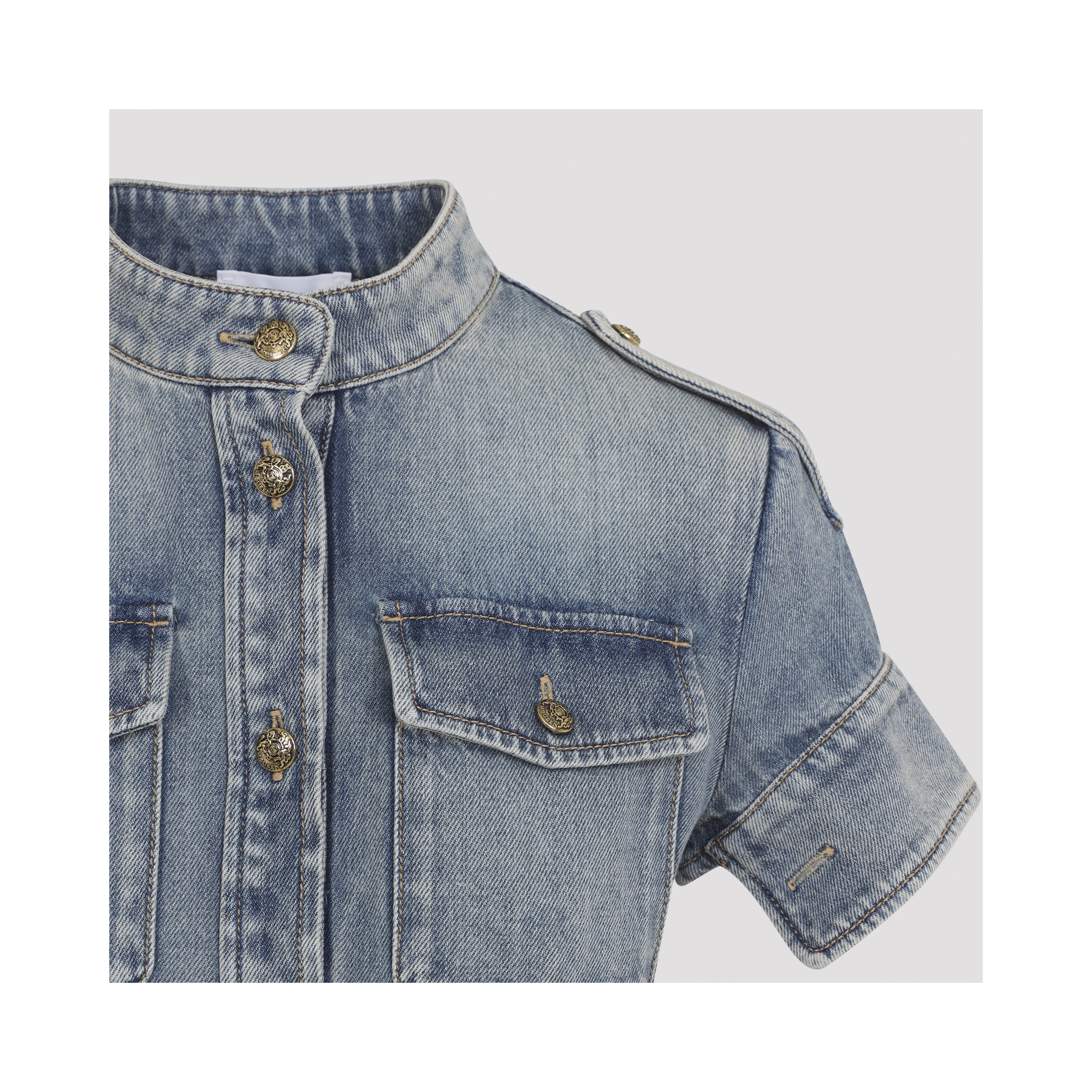 Alexander McQueen Denim Mini Dress