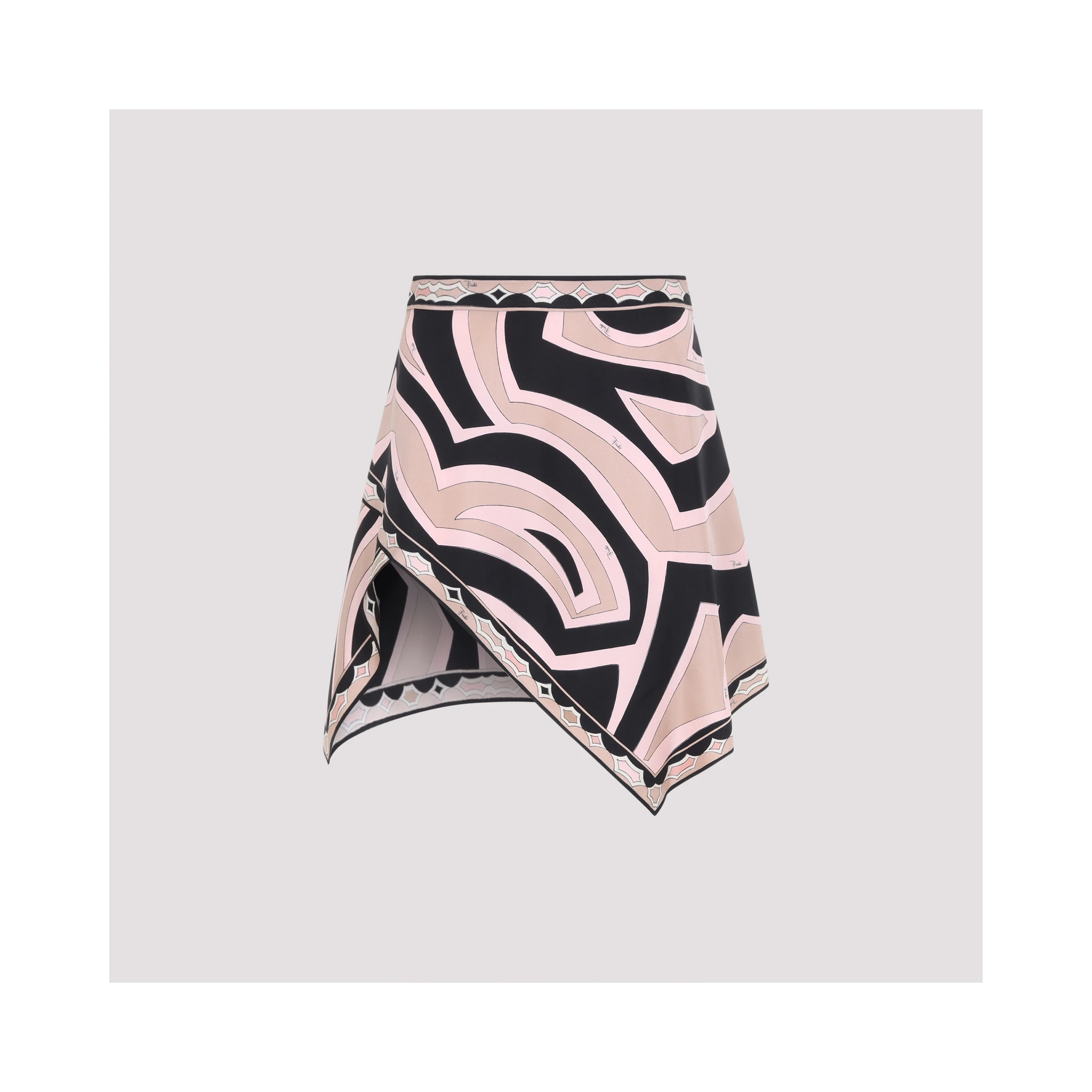 Pucci Silk Twill Mini Skirt