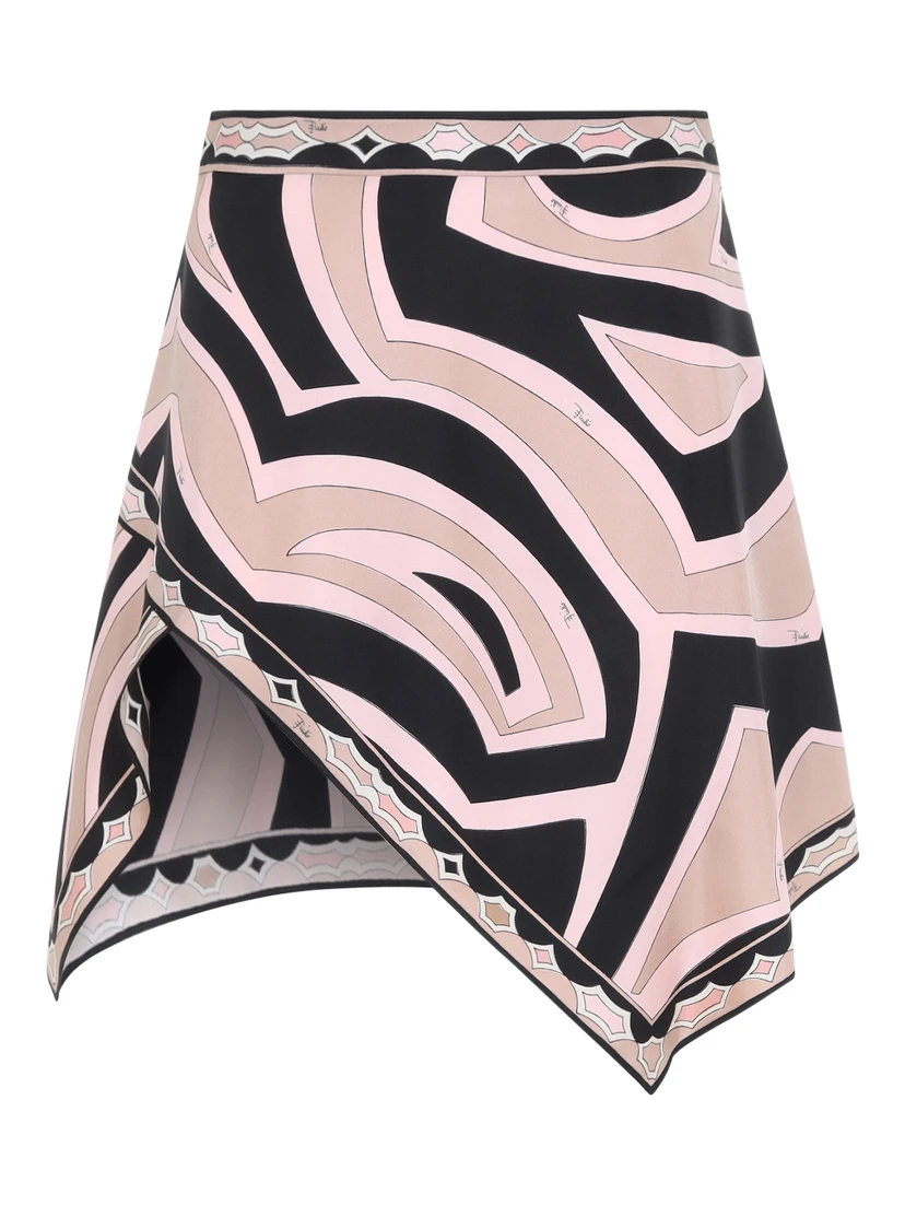 Pucci Silk Twill Mini Skirt