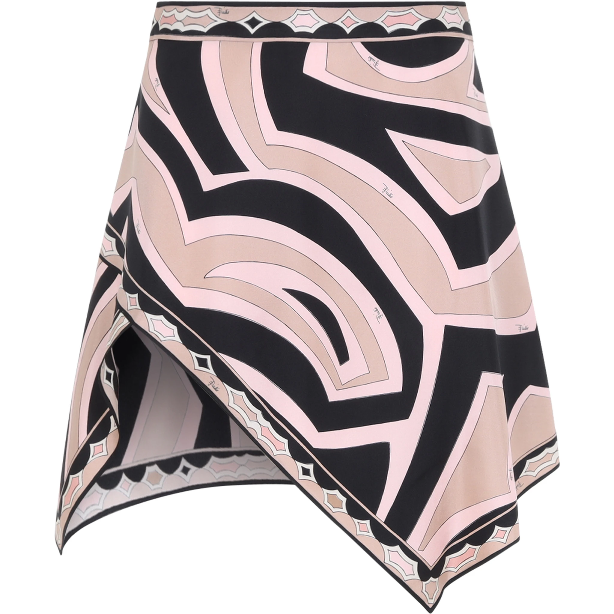 Pucci Silk Twill Mini Skirt
