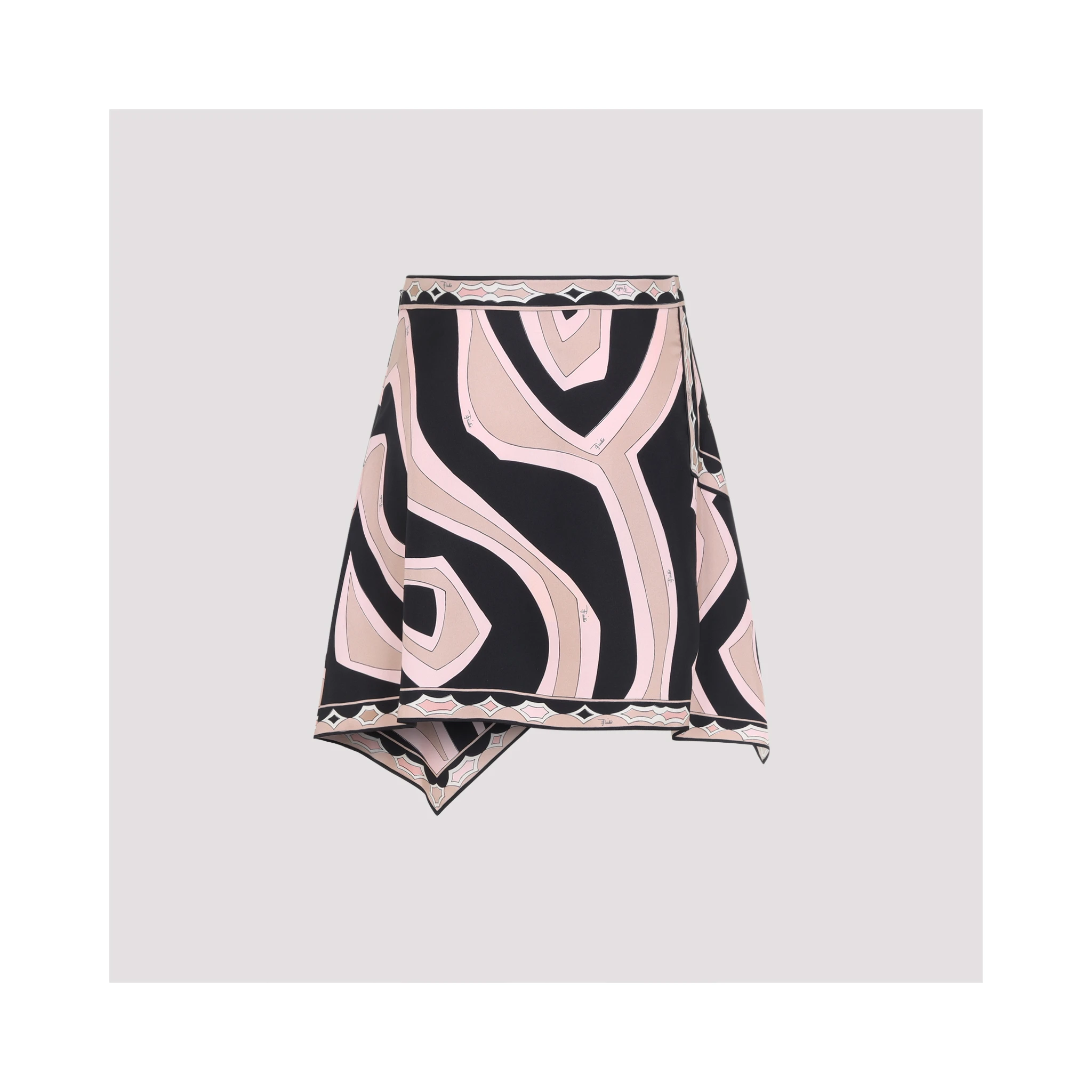 Pucci Silk Twill Mini Skirt