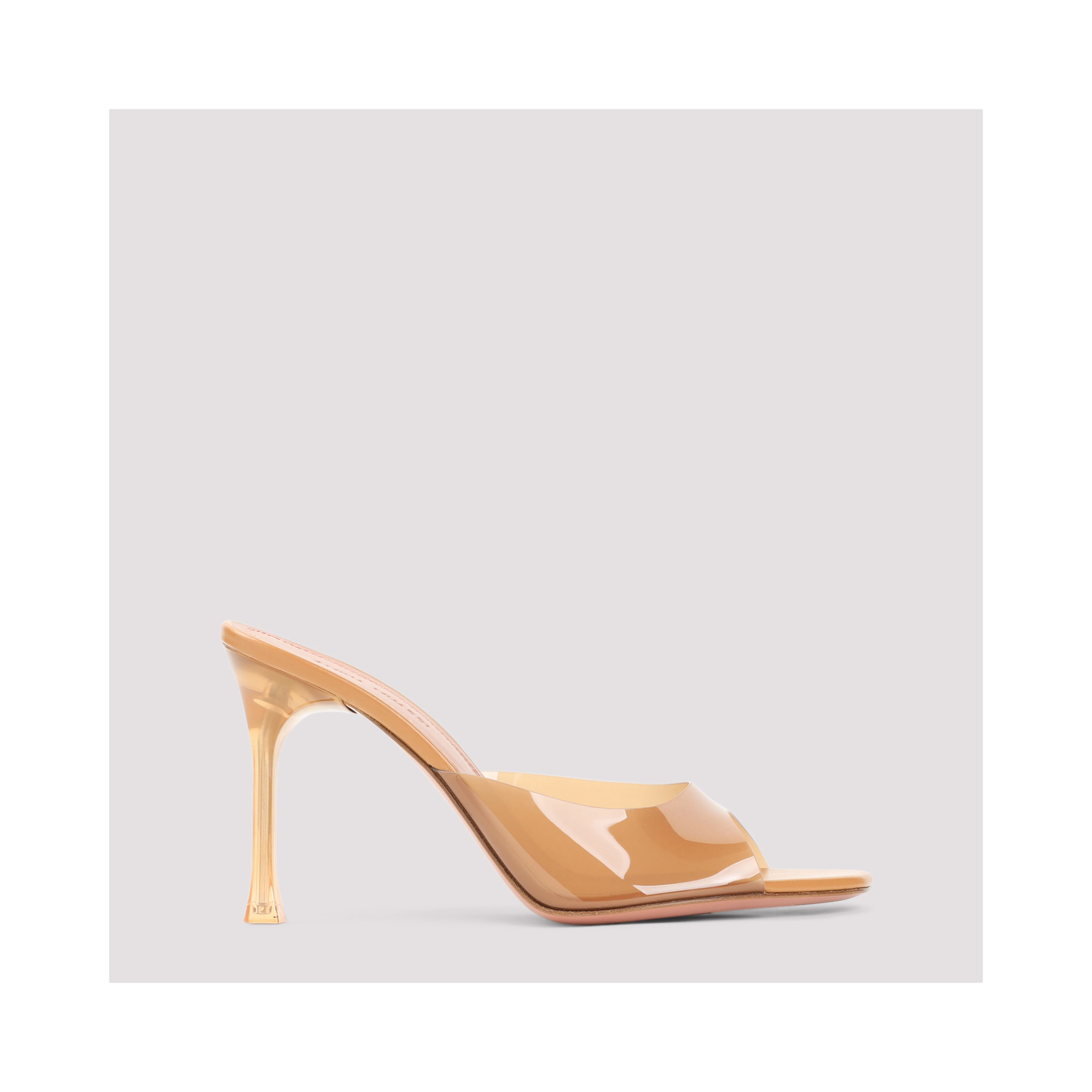 Amina Muaddi Alexa Glass 95 Slippers