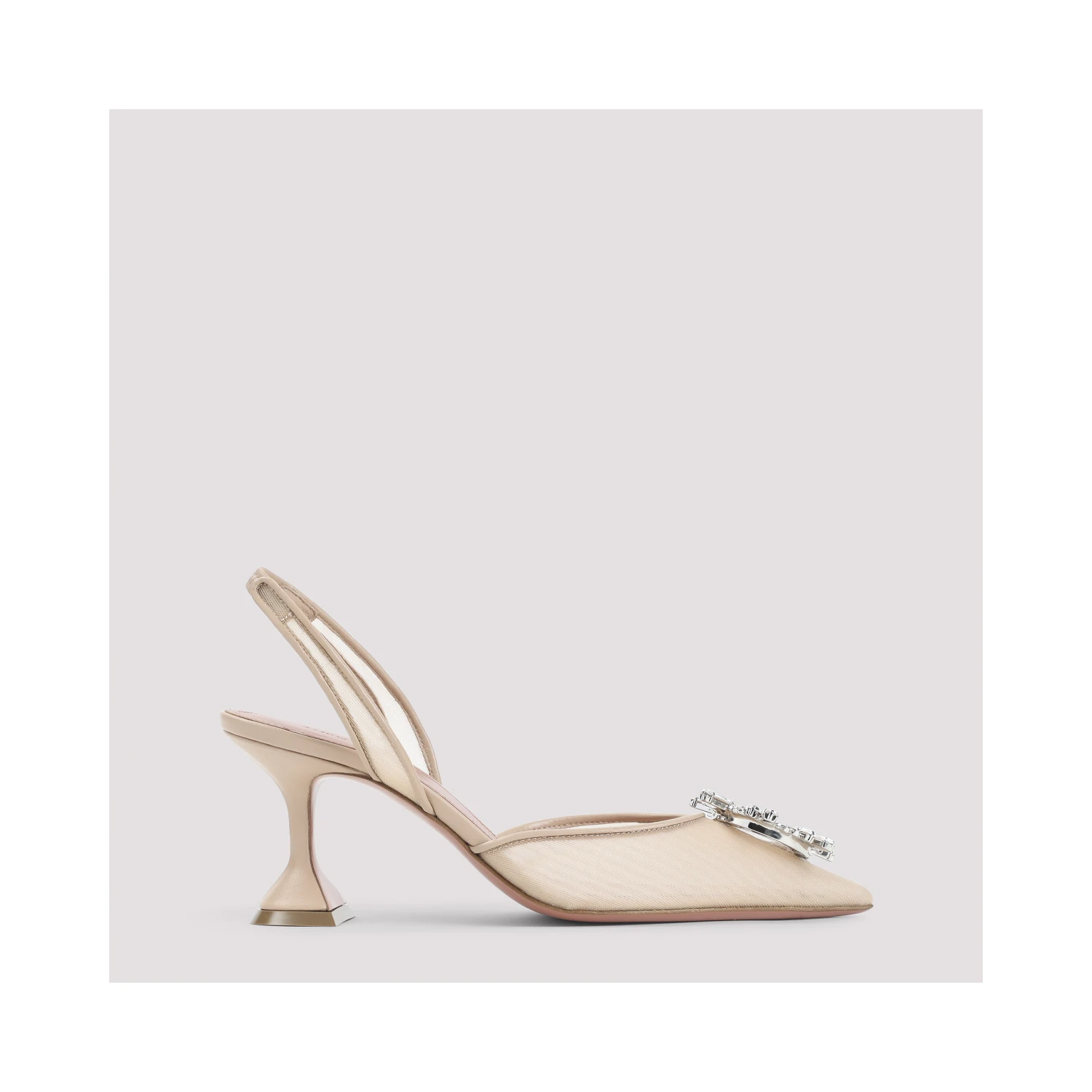 Amina Muaddi Begum Mesh 70 Sling Mules