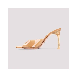 Amina Muaddi Alexa Glass 95 Slippers
