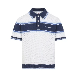 Casablanca Mesh Stripe Polo