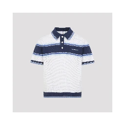 Casablanca Mesh Stripe Polo