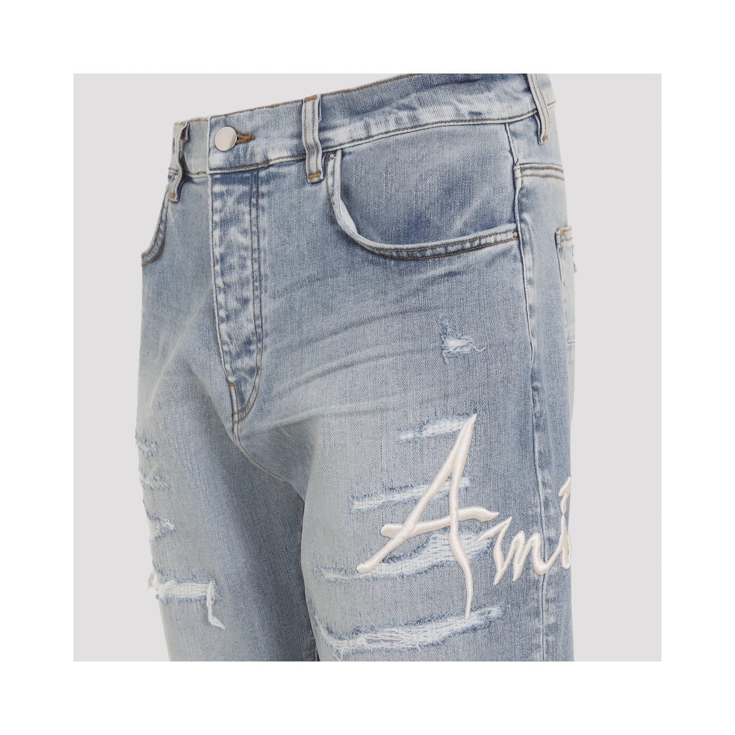 Amiri Repaired Slim Jeans