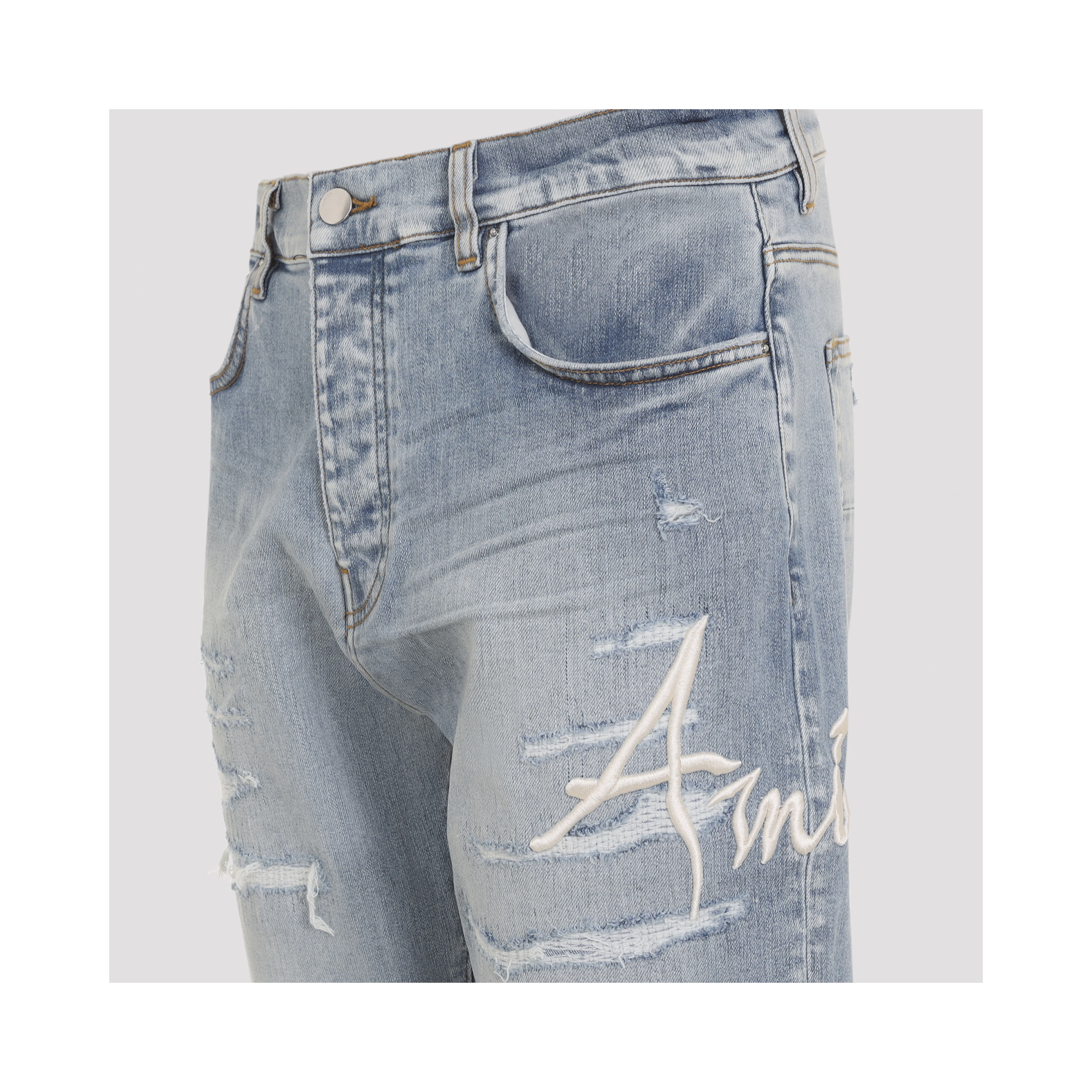 Amiri Repaired Slim Jeans