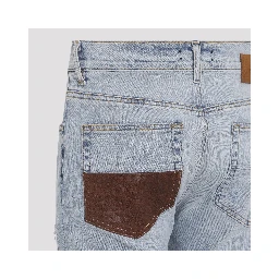 Amiri Crochet Leather Mx1 Jeans