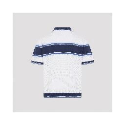 Casablanca Mesh Stripe Polo