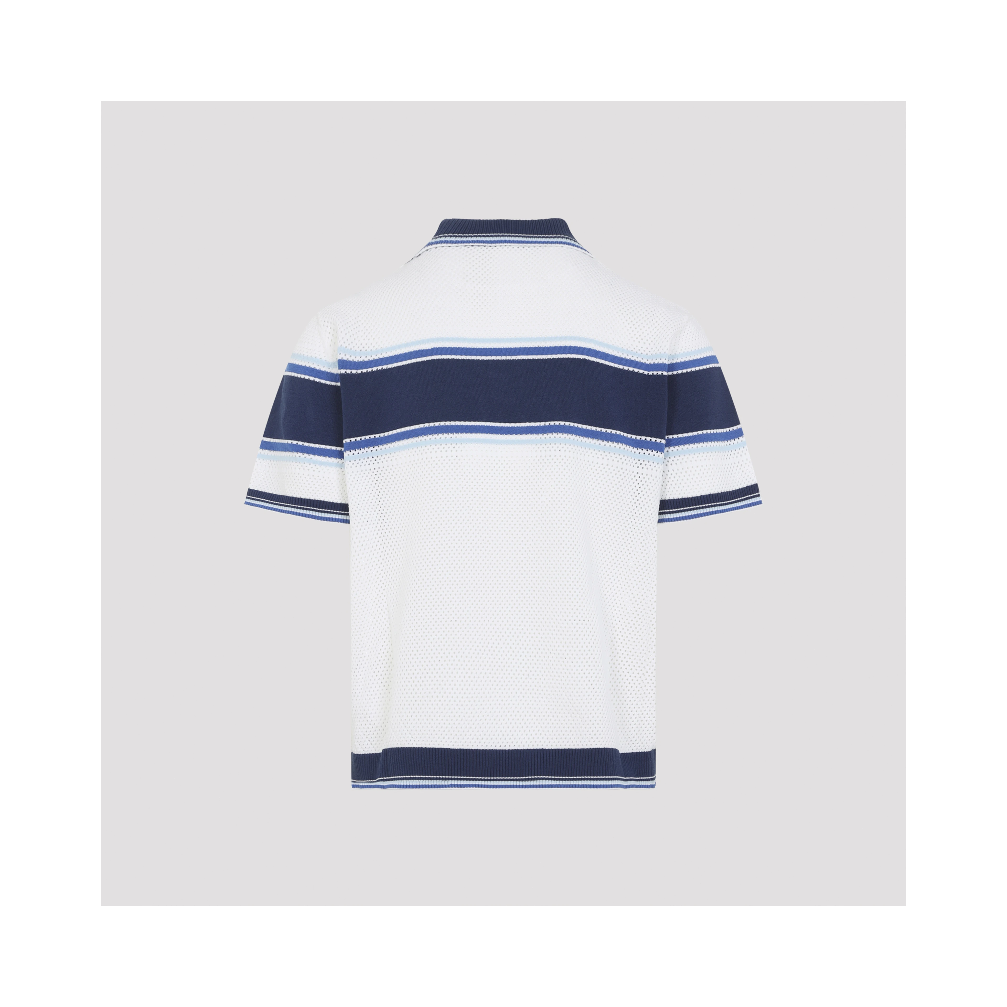 Casablanca Mesh Stripe Polo