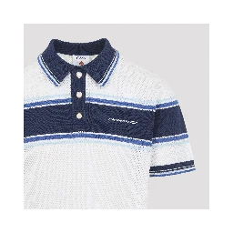 Casablanca Mesh Stripe Polo