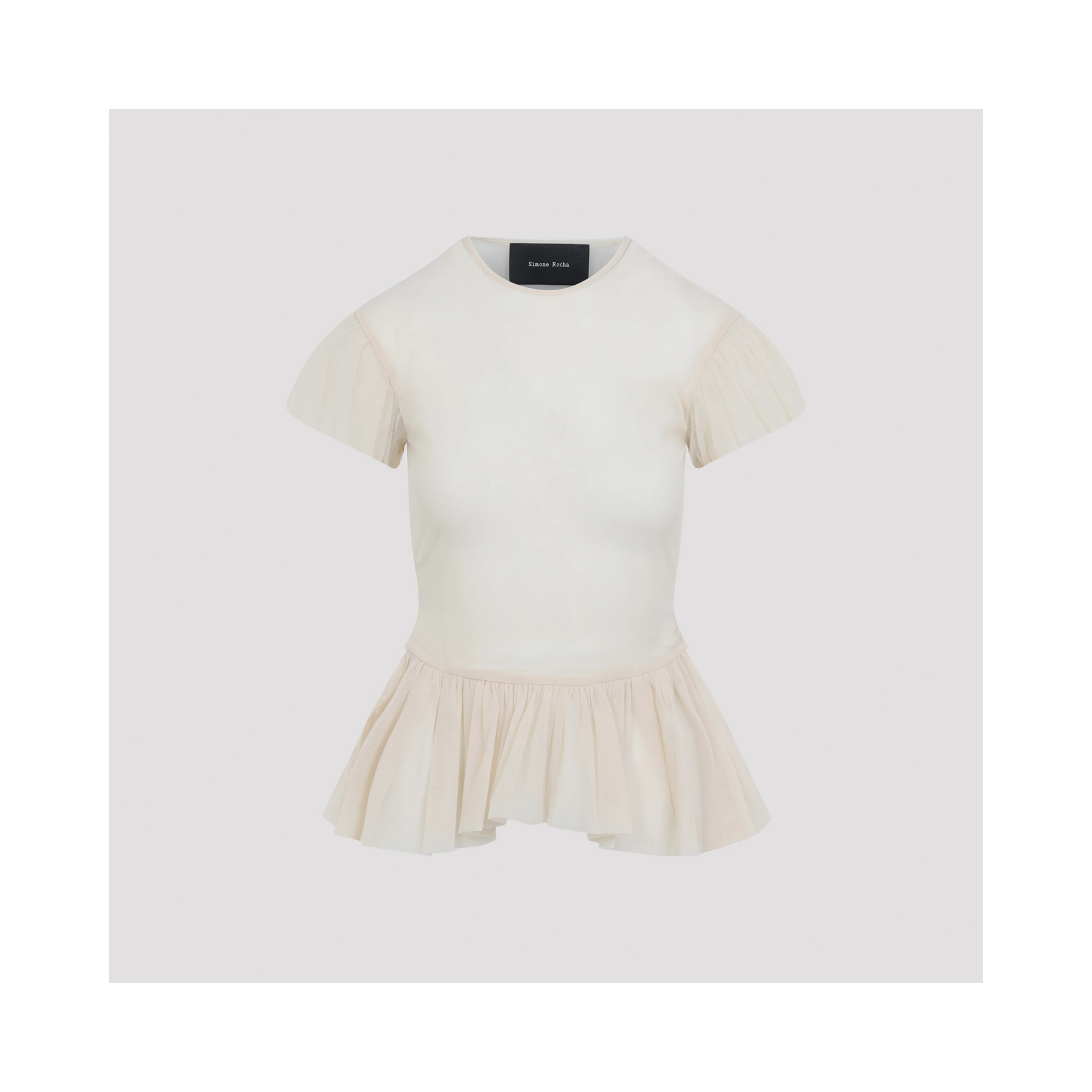 Simone Rocha Sheer Ballet Peplum Top
