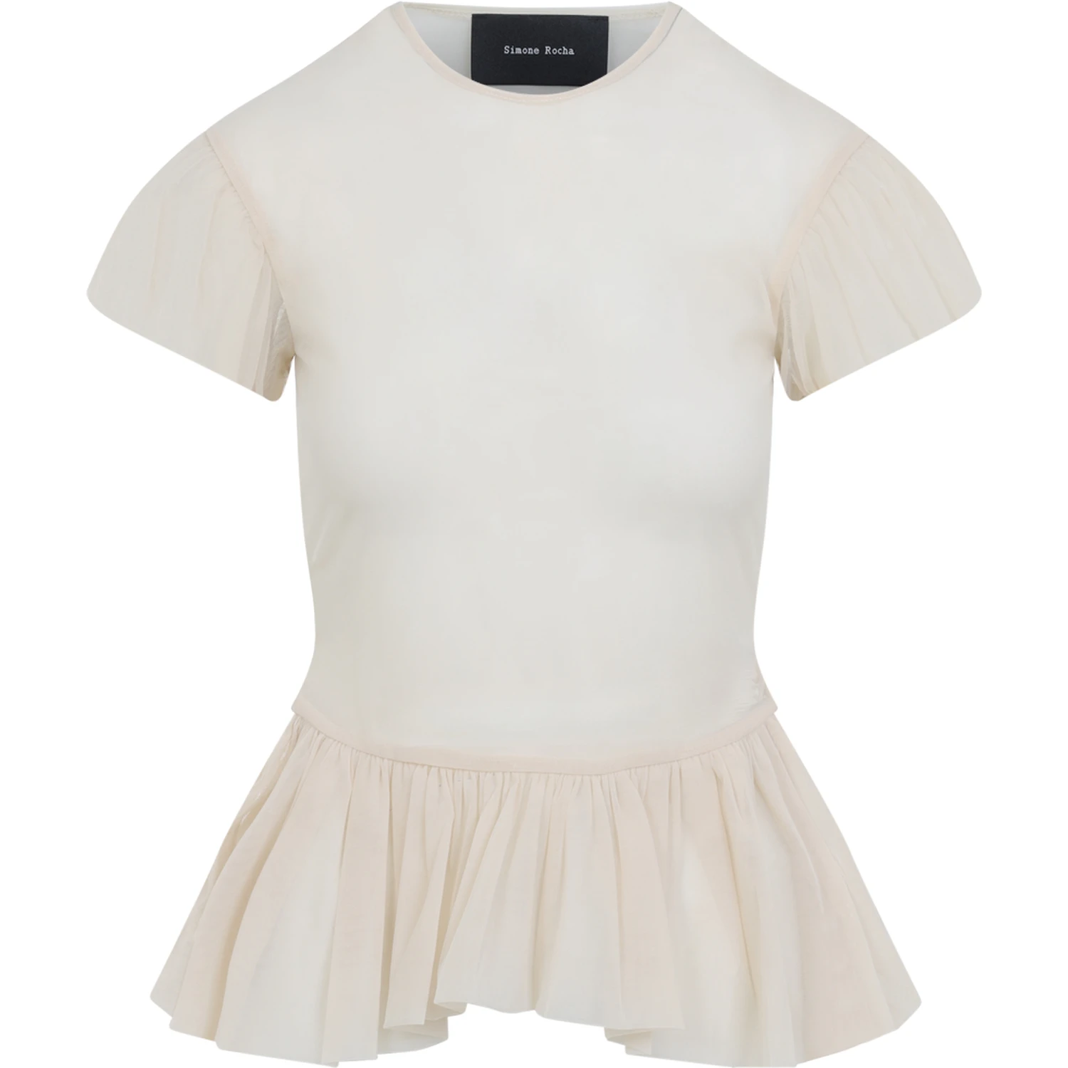 Simone Rocha Sheer Ballet Peplum Top