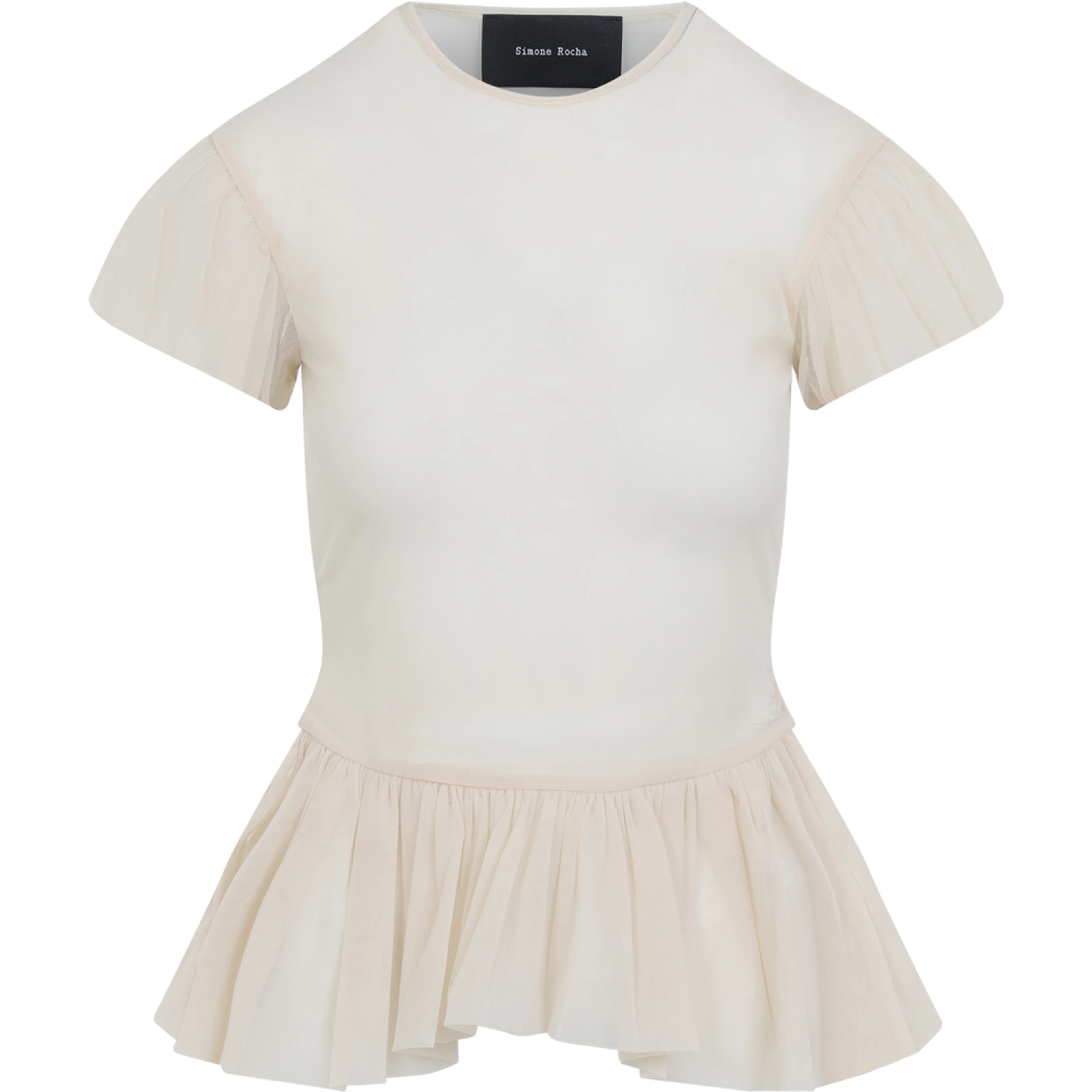 Simone Rocha Sheer Ballet Peplum Top