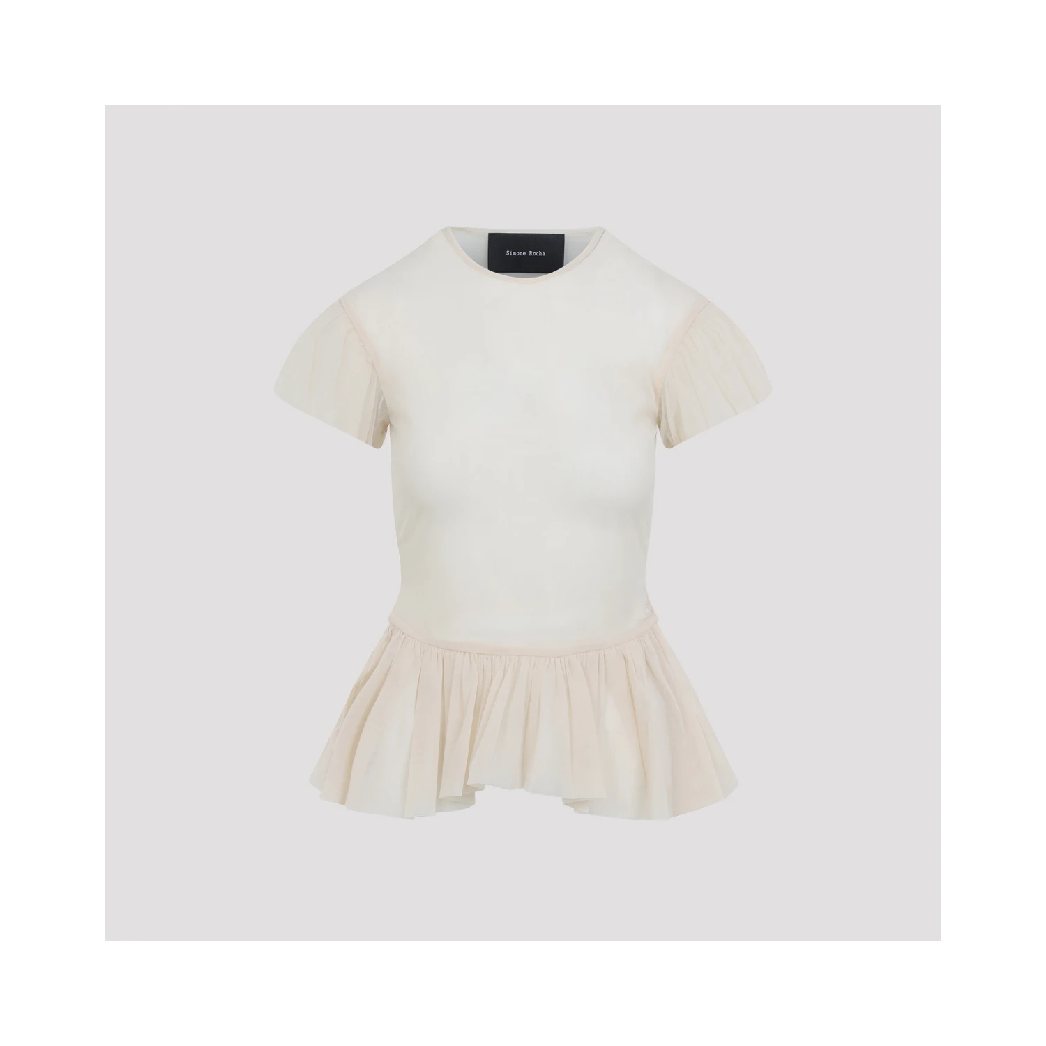 Simone Rocha Sheer Ballet Peplum Top