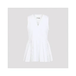 Jil Sander Sleveless A-Line Pleated Top