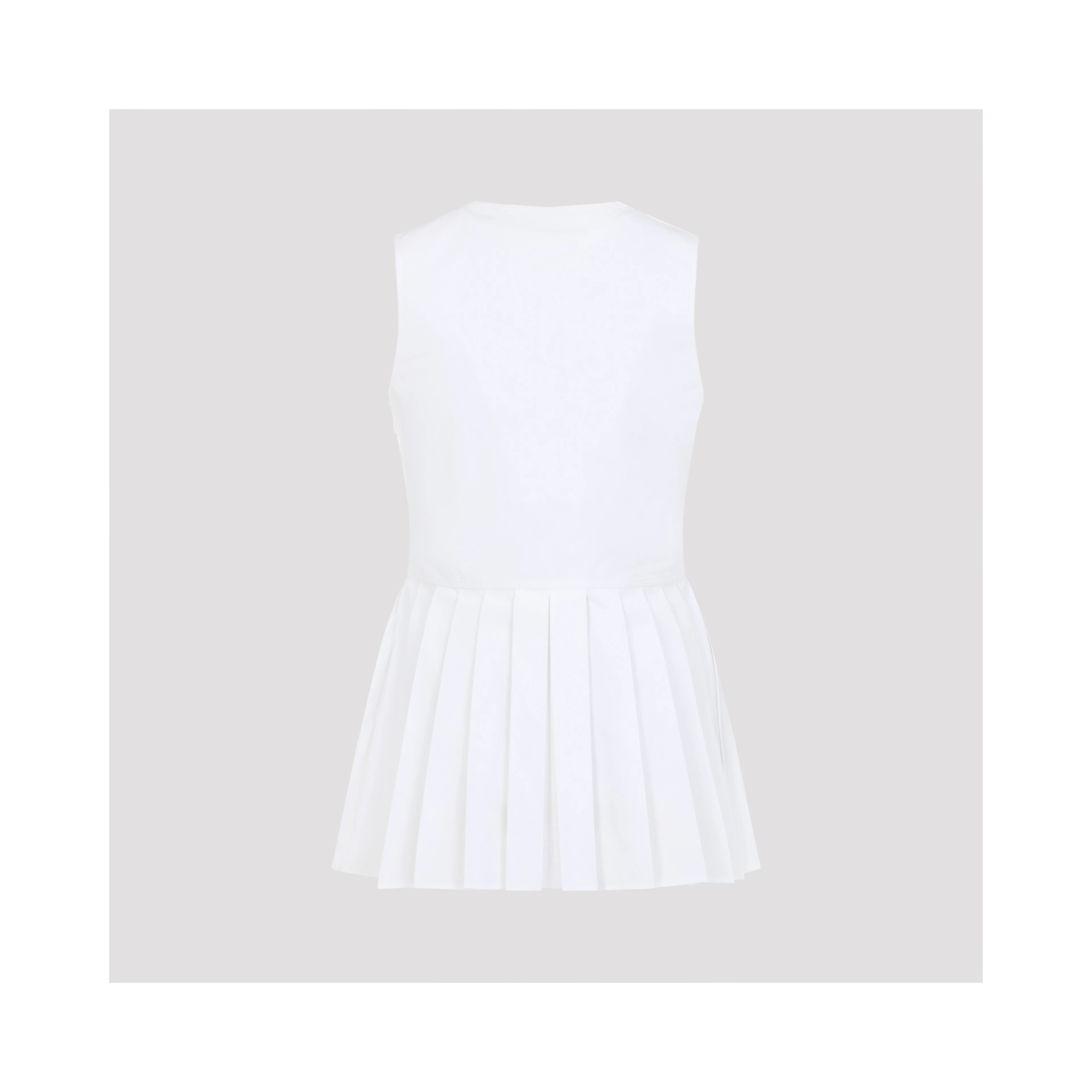 Jil Sander Sleveless A-Line Pleated Top