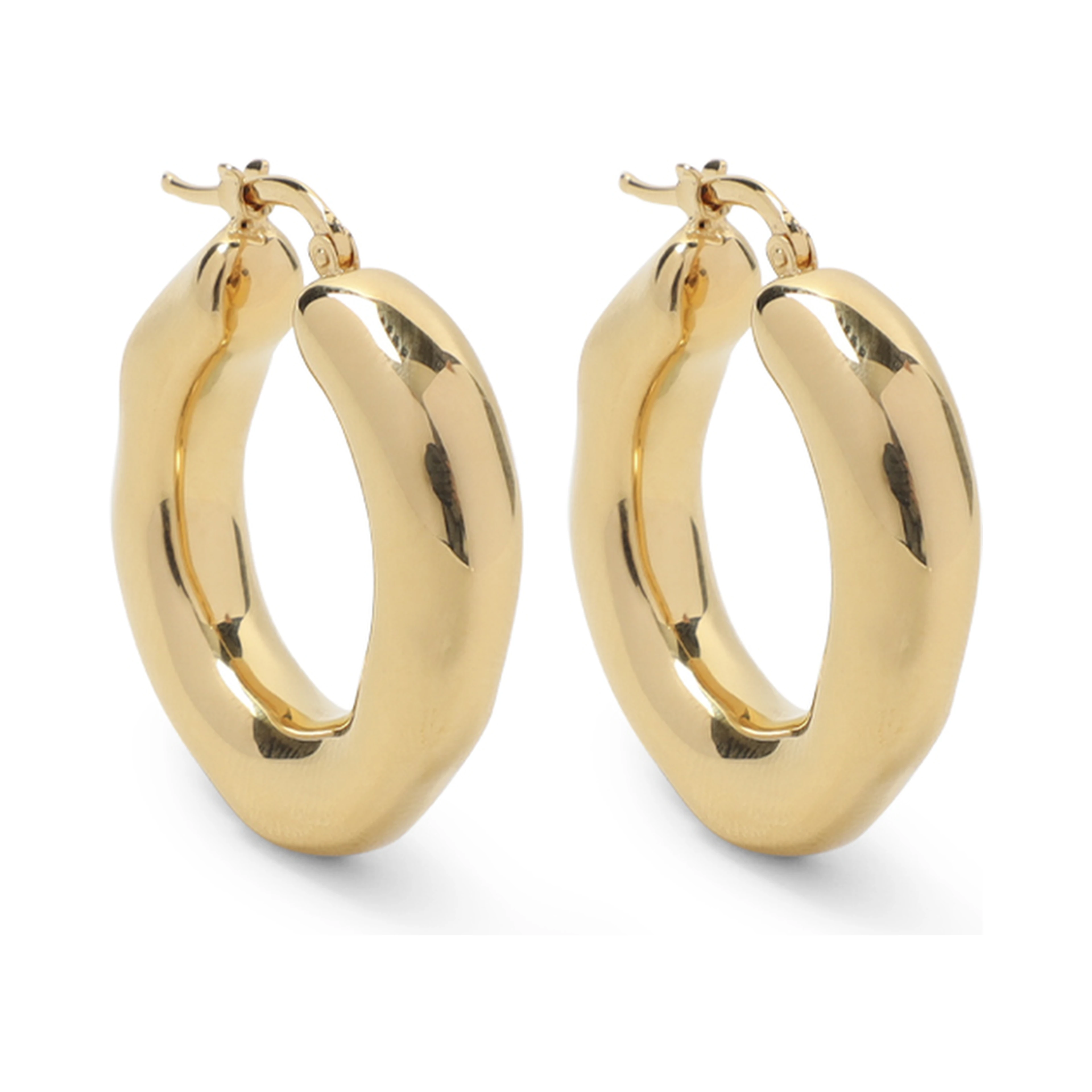 Jil Sander Brass Earrings
