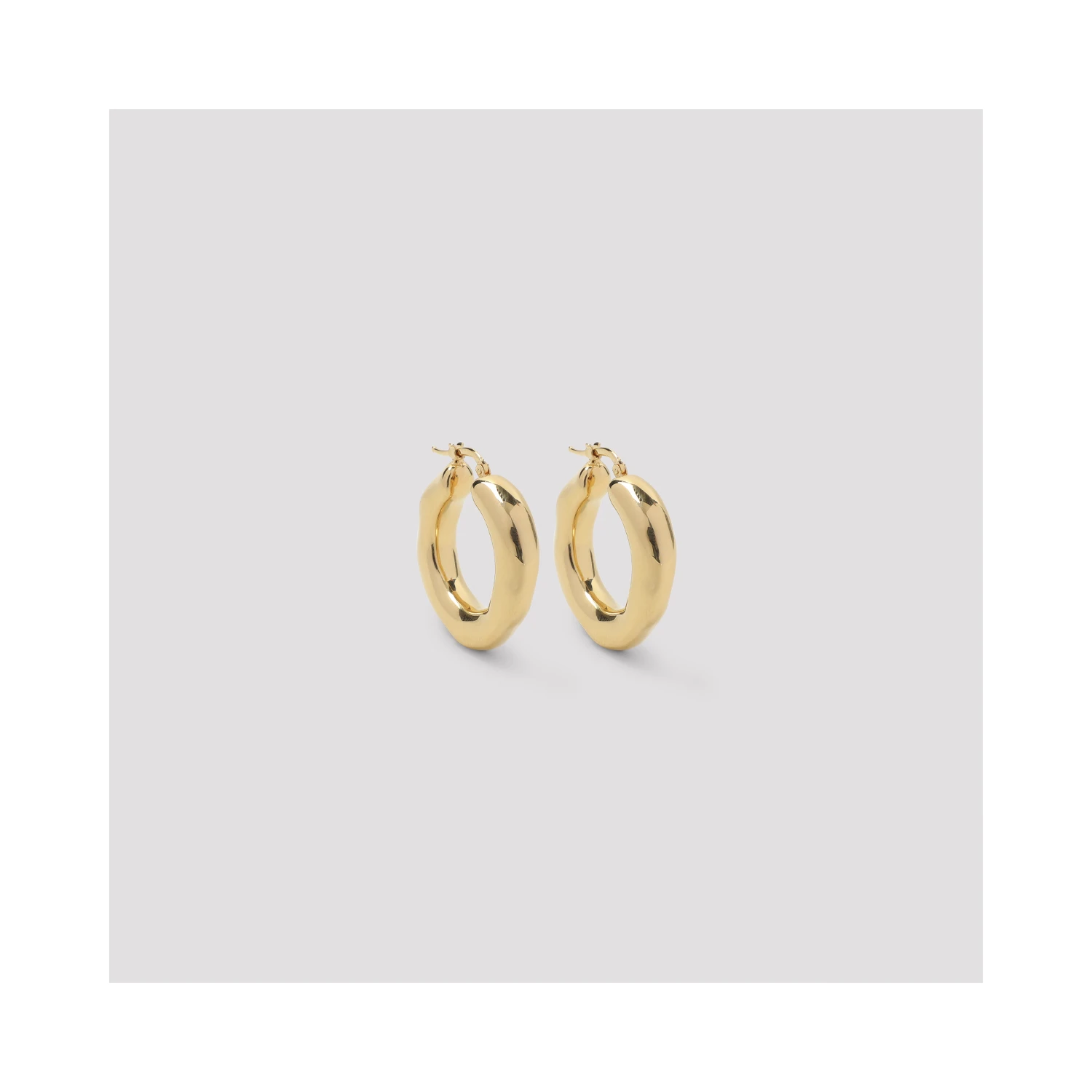 Jil Sander Brass Earrings