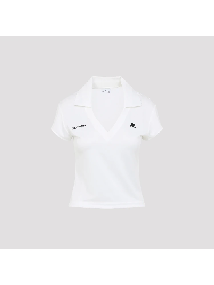 Courreges Cropped Polo