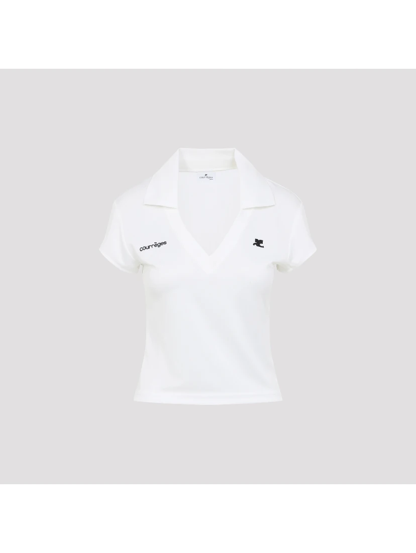 Courreges Cropped Polo