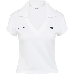 Courreges Cropped Polo