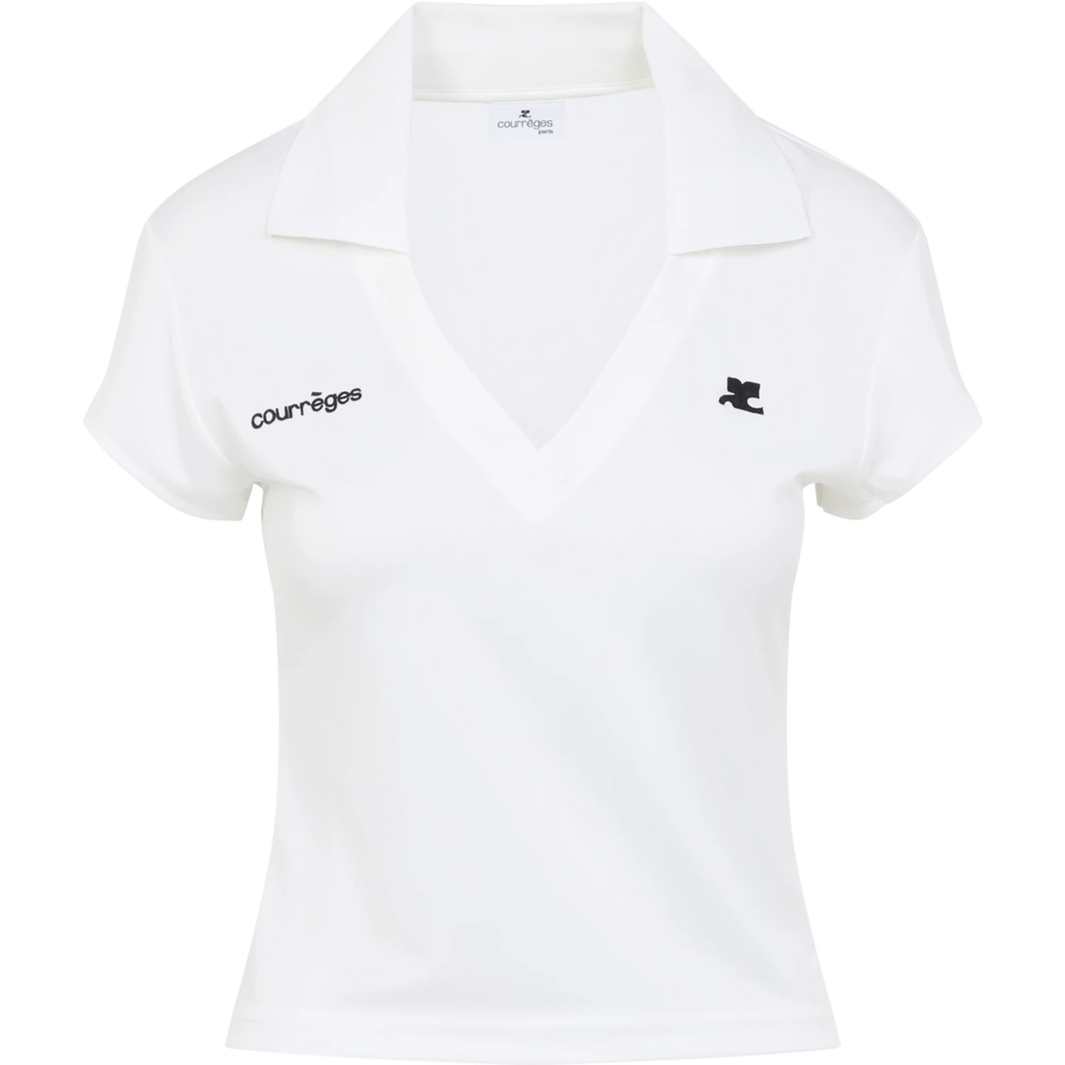 Courreges Cropped Polo