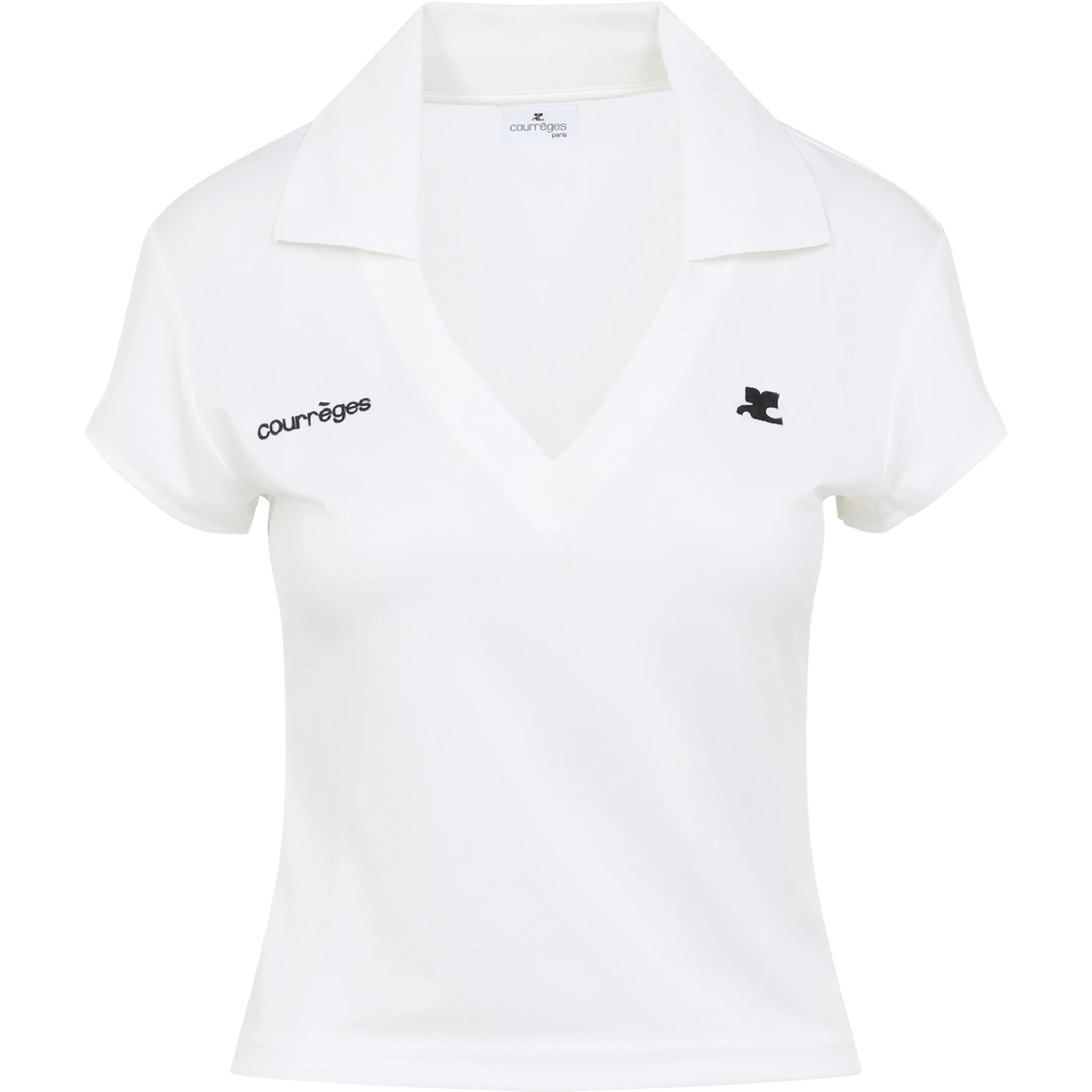 Courreges Cropped Polo