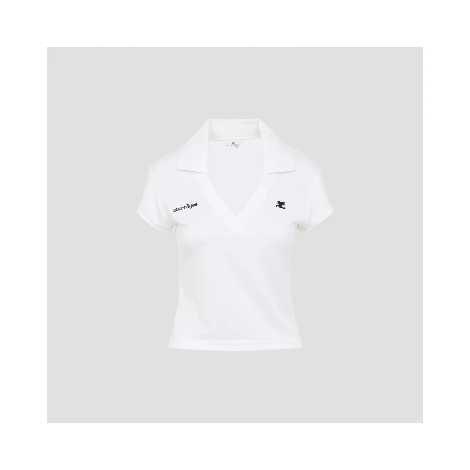 Courreges Cropped Polo