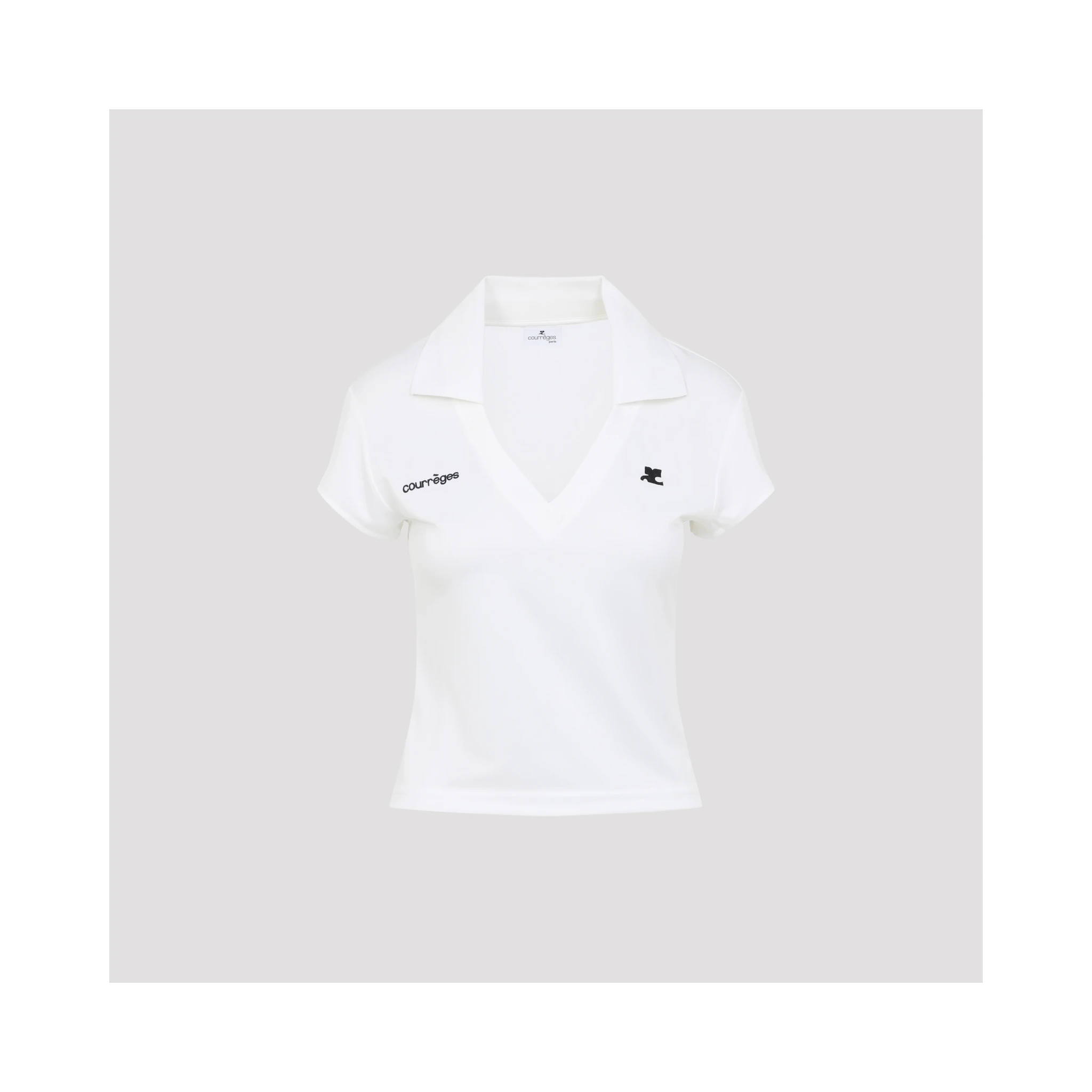 Courreges Cropped Polo