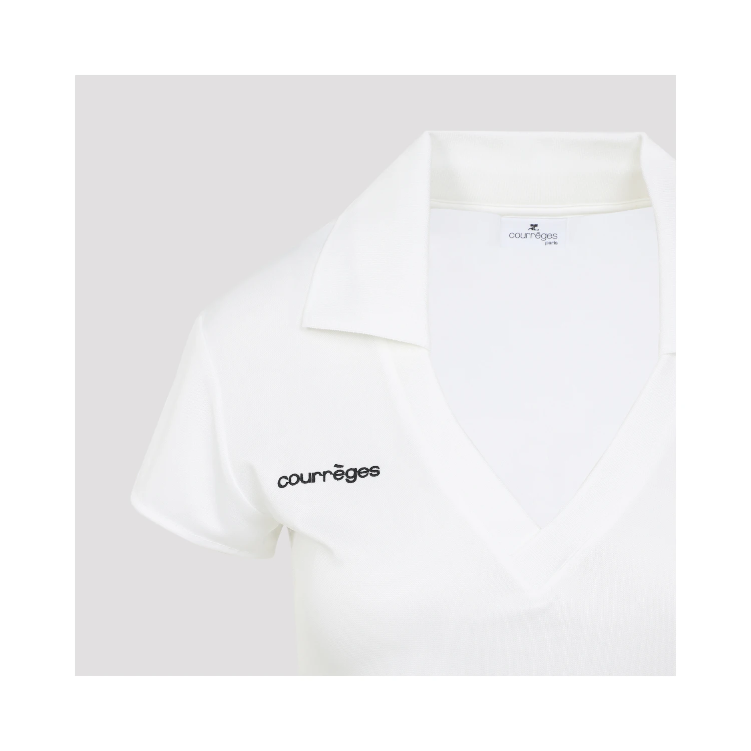 Courreges Cropped Polo