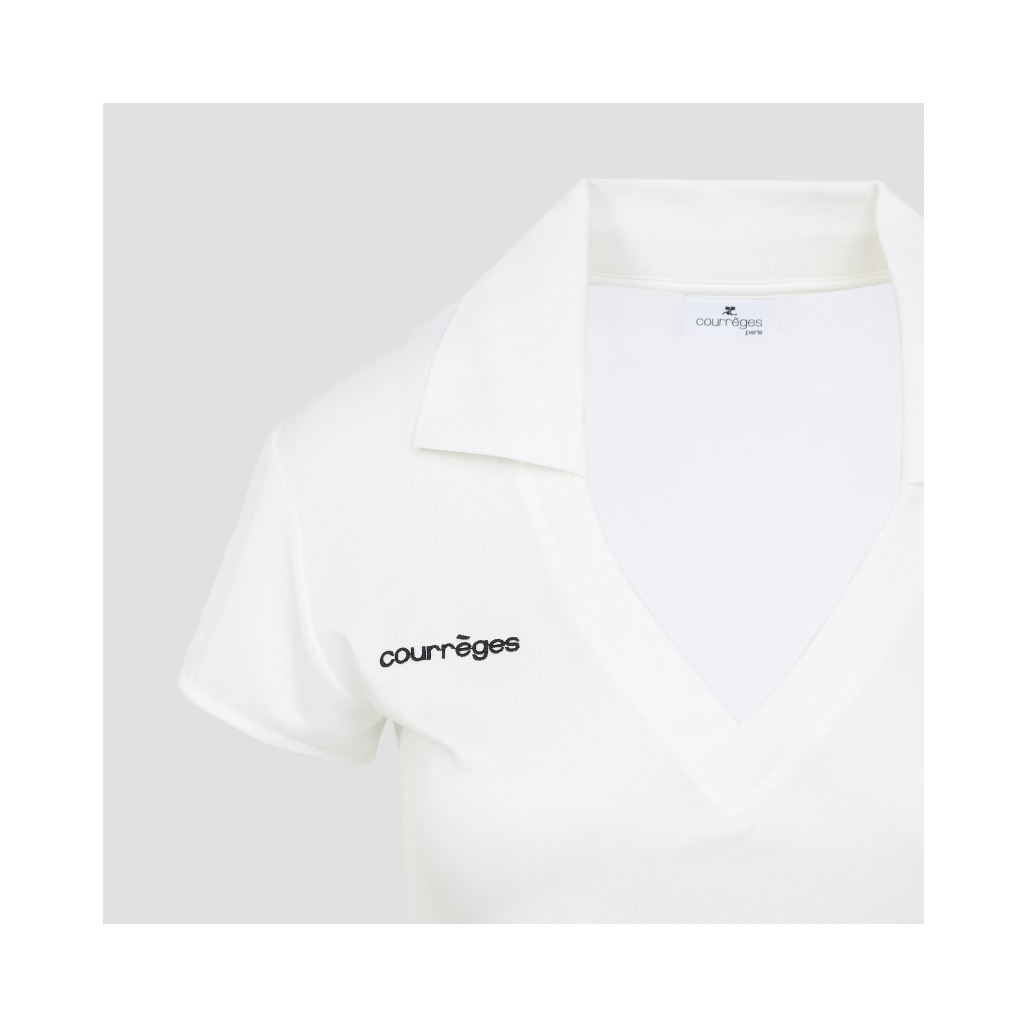 Courreges Cropped Polo