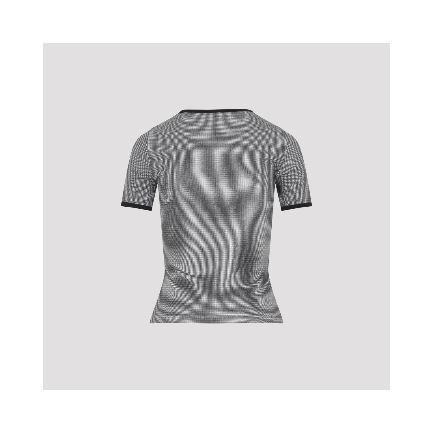Courreges Houndstooth Contrast T-Shirt
