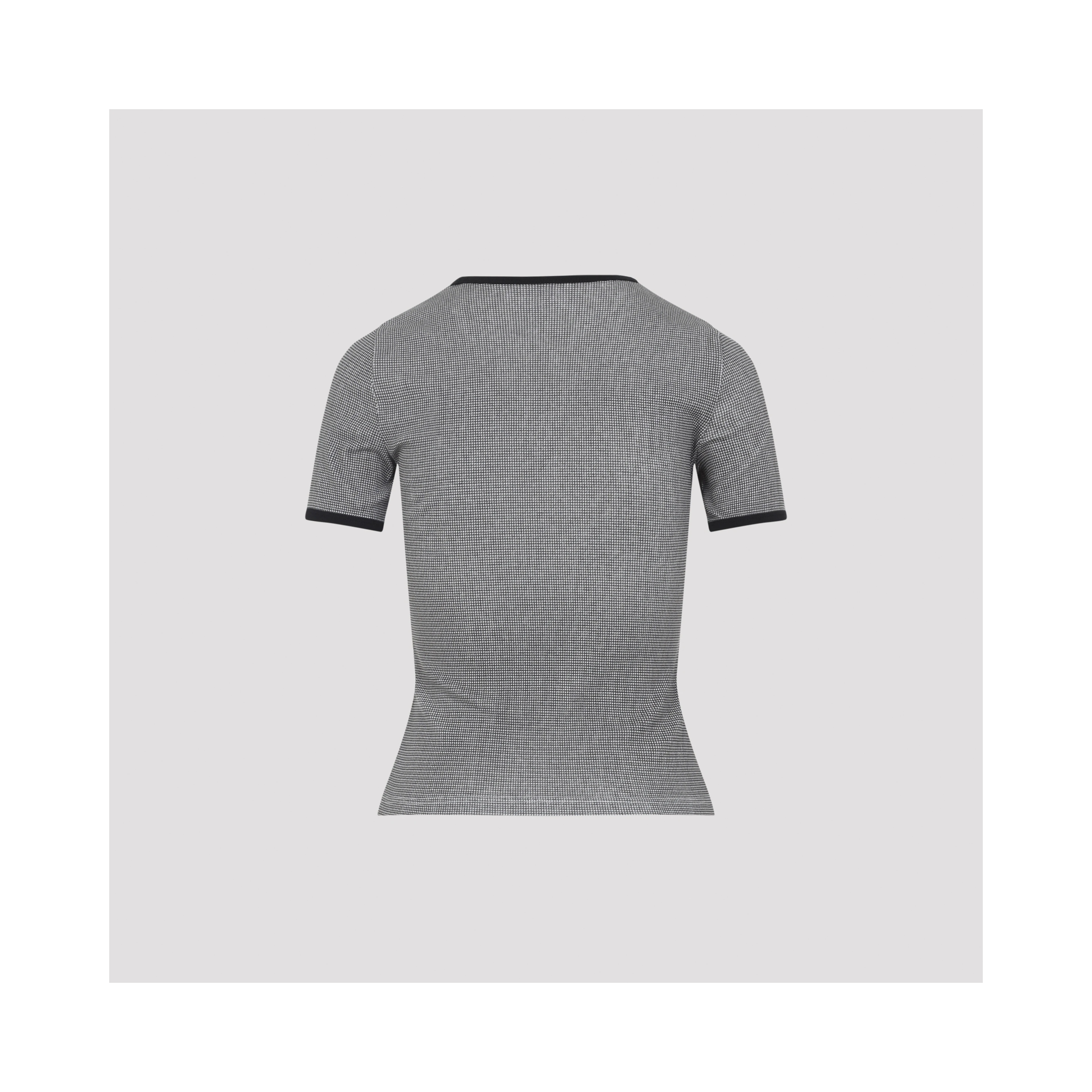 Courreges Houndstooth Contrast T-Shirt