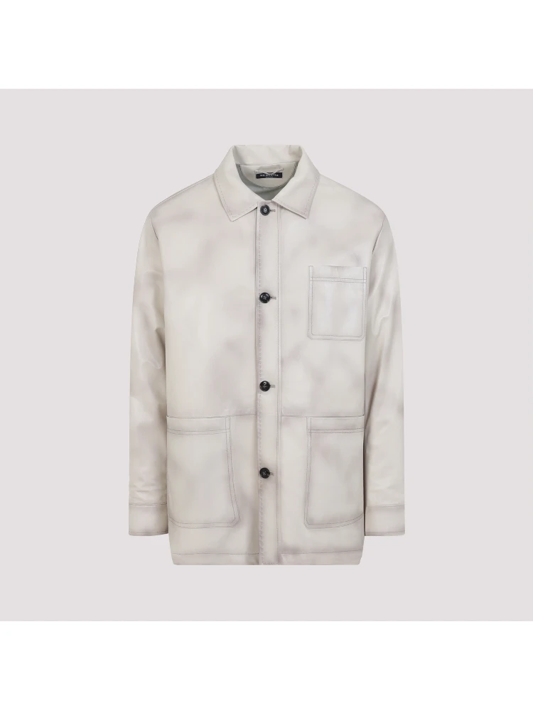 Kiton Lamb Leather Jacket