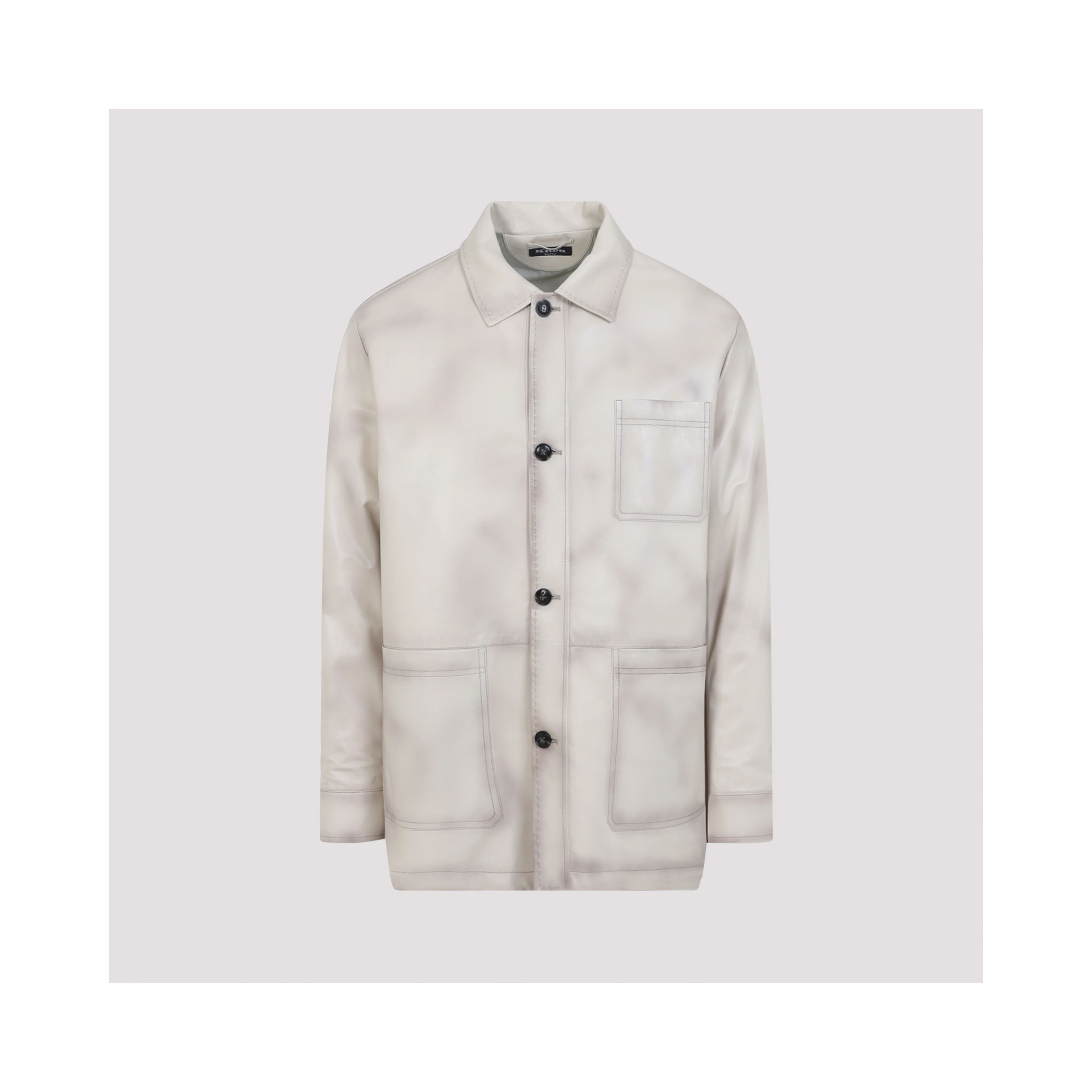 Kiton Lamb Leather Jacket