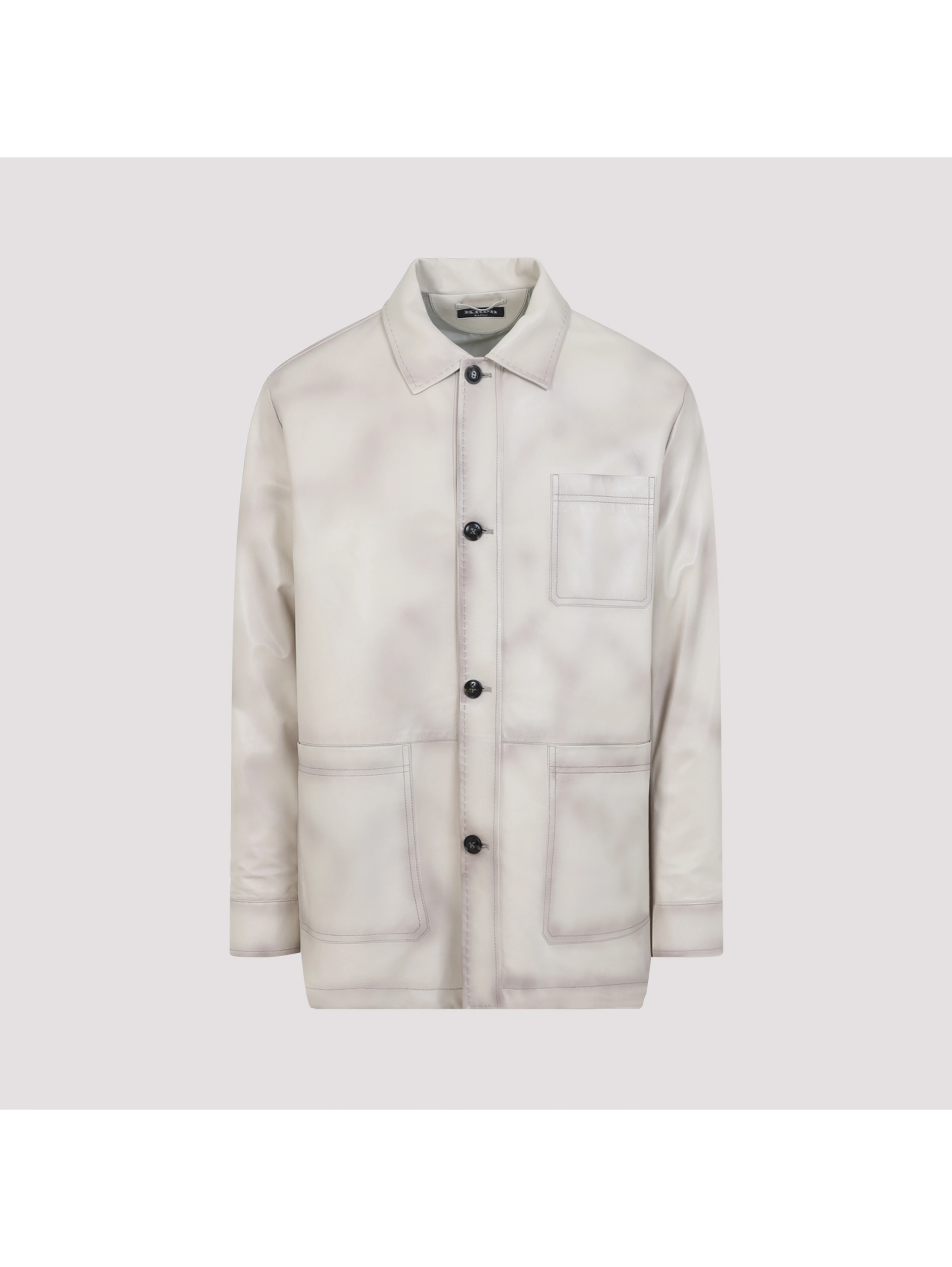 Kiton Lamb Leather Jacket