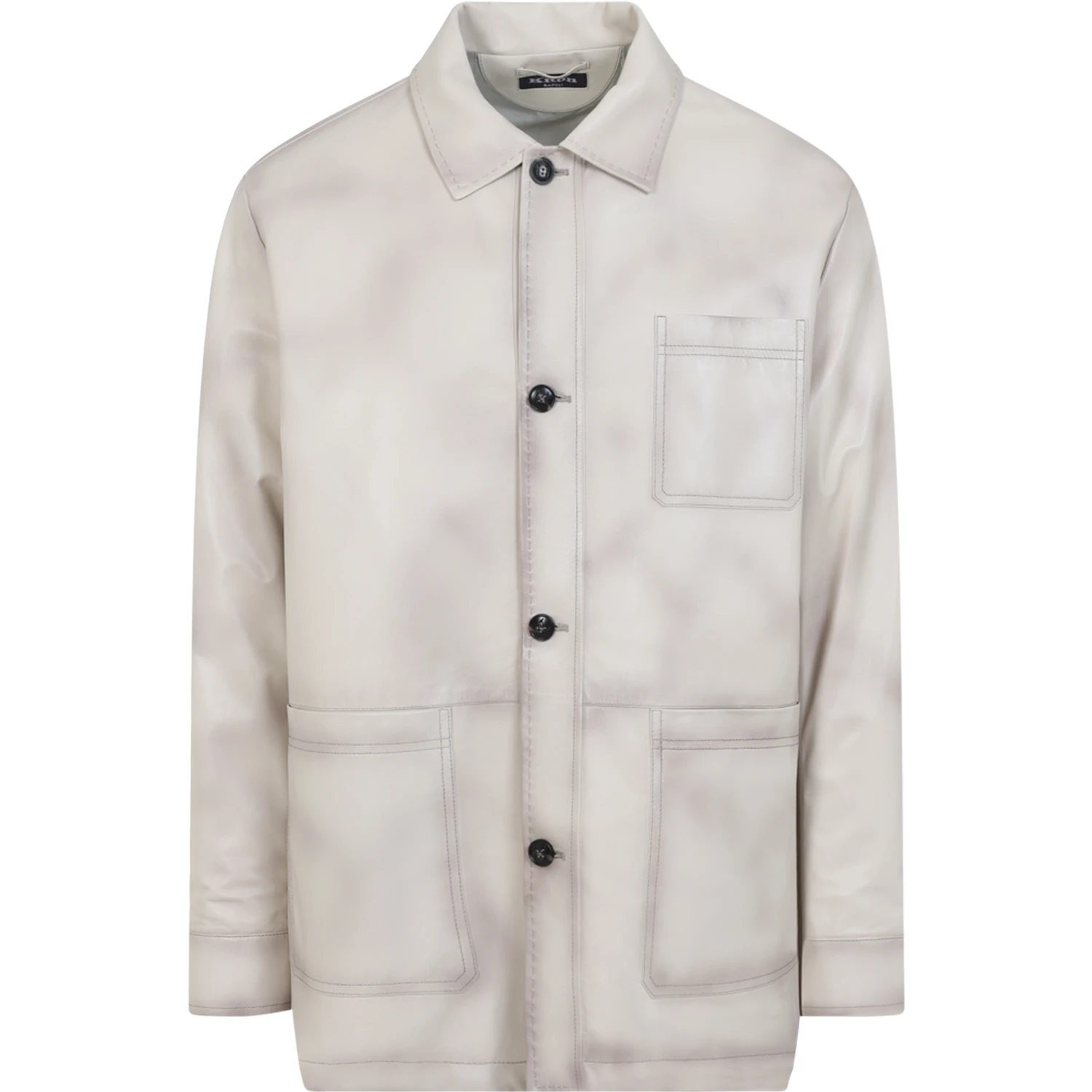 Kiton Lamb Leather Jacket