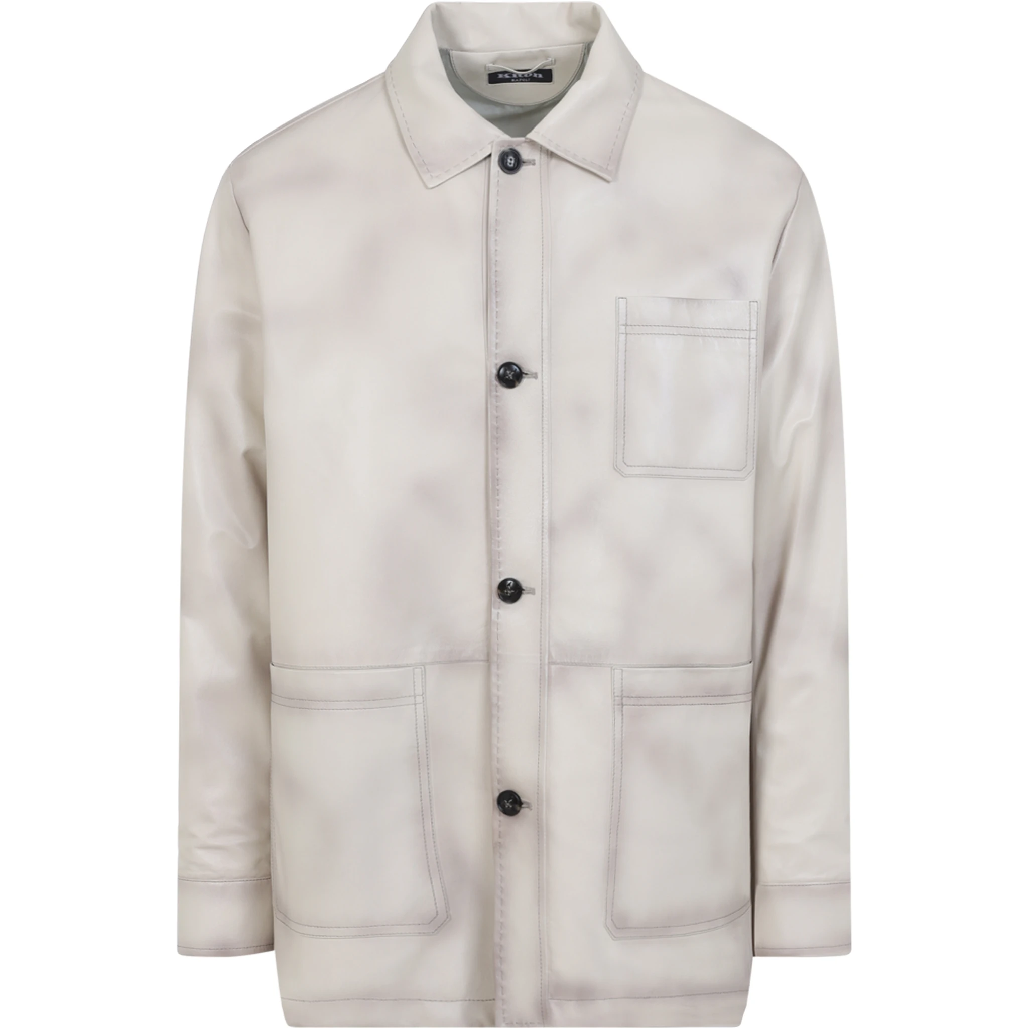 Kiton Lamb Leather Jacket
